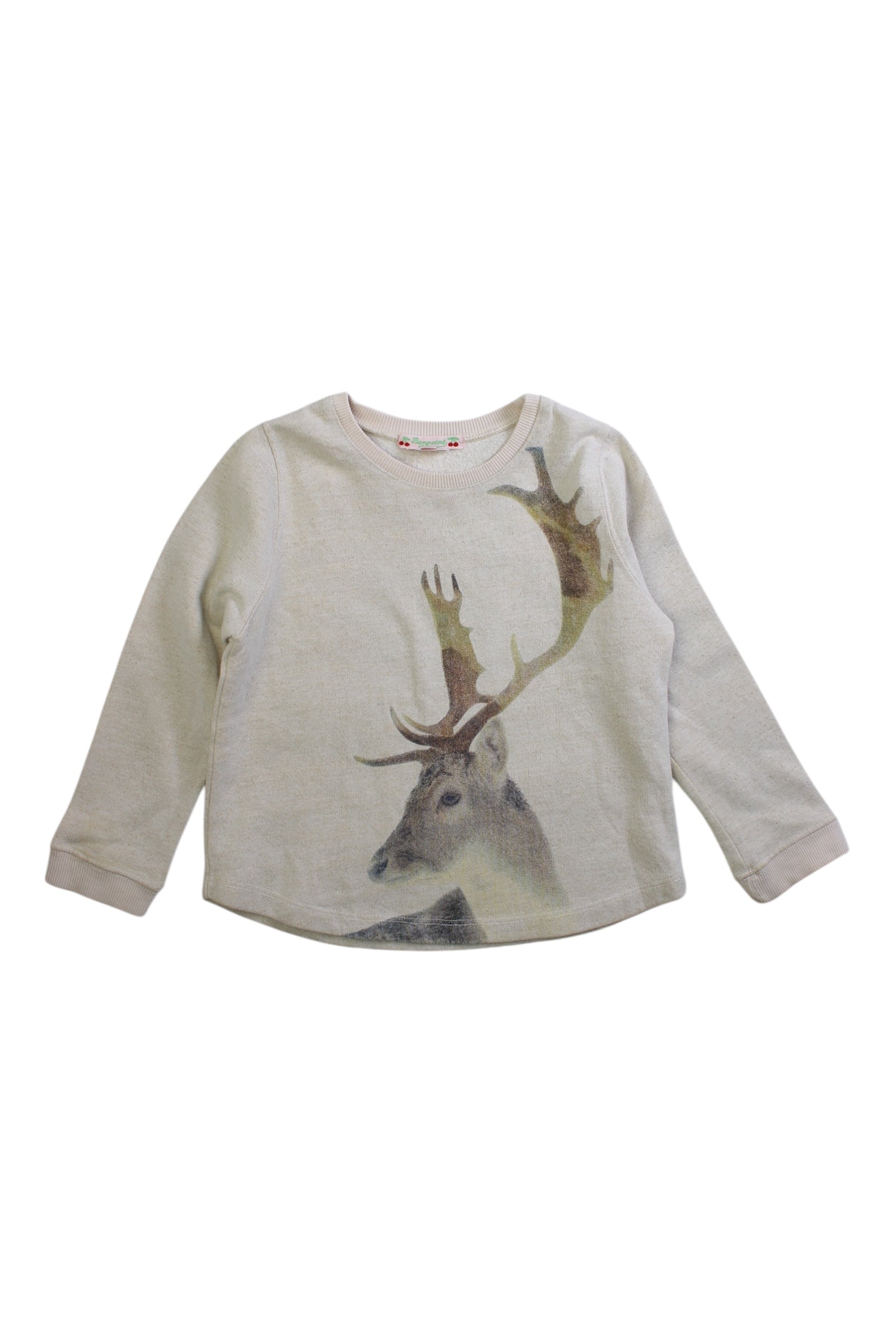 Bonpoint Deer Print Long Sleeve Top 4T、mySite、g9winljtr