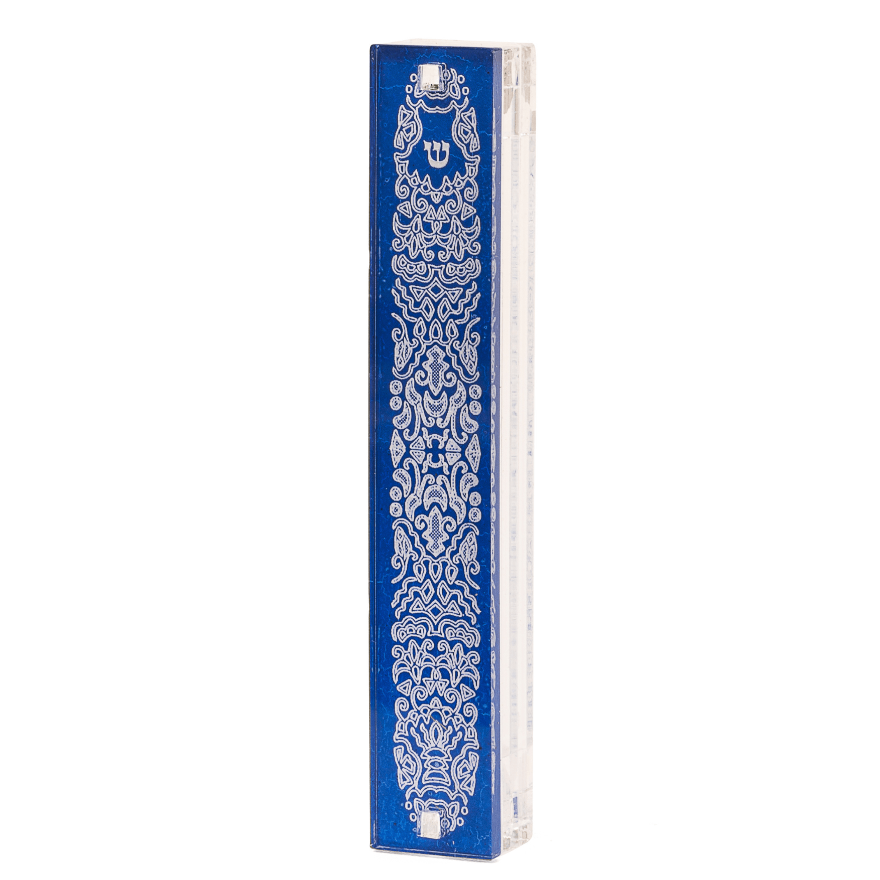 Royal Blue Lace Mezuzah by Israel Museum、mySite、topwebapps