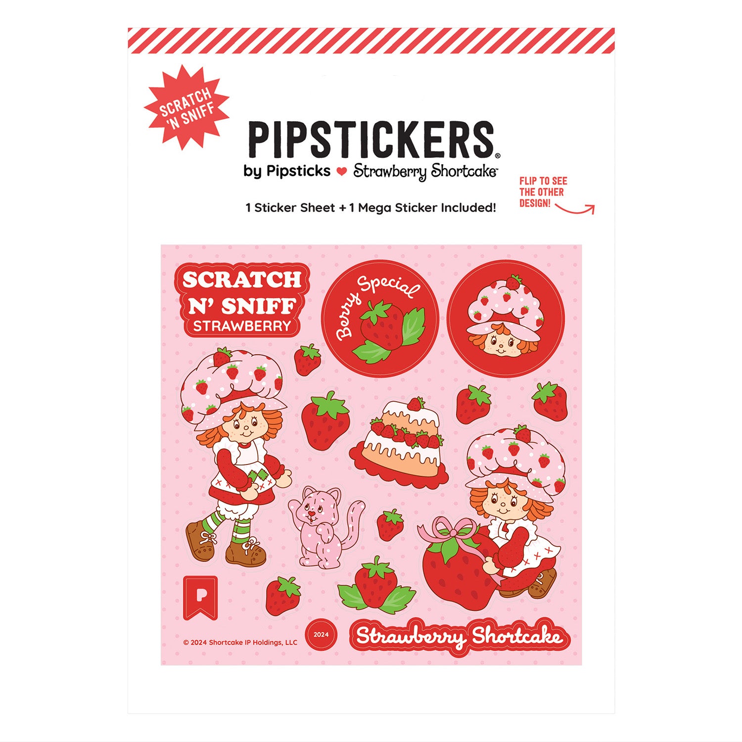  Strawberry Shortcake & Custard Scratch 'n Sniff Stickers、mySite、ghnorth