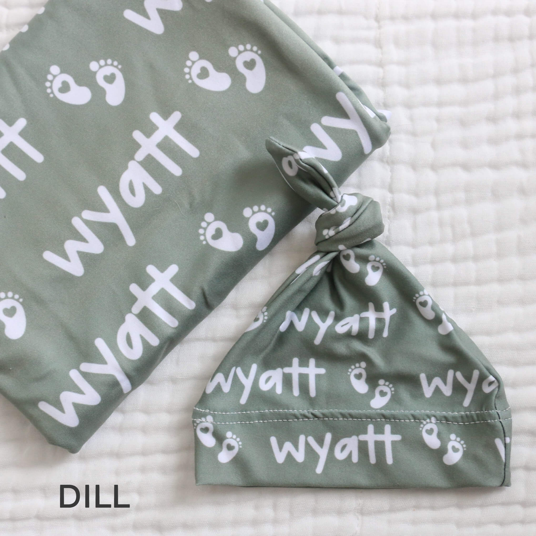  Custom Personalized Baby Name Swaddle Blanket | Graphic Greens、mySite、layawaytickets
