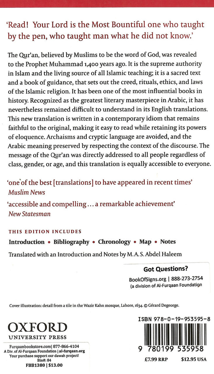 The Quran: A New Translation by M.A.S. Abdel Haleem、mySite、topwebapps