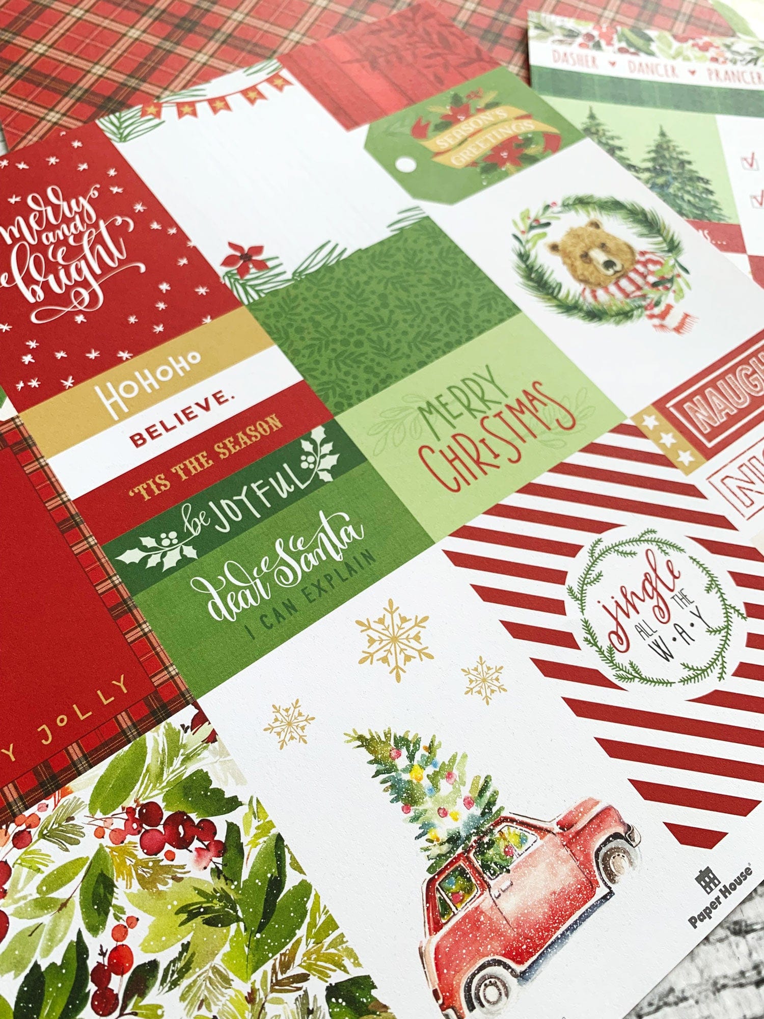  Scrapbook Paper - Merry and Bright Tags、mySite、ghnorth