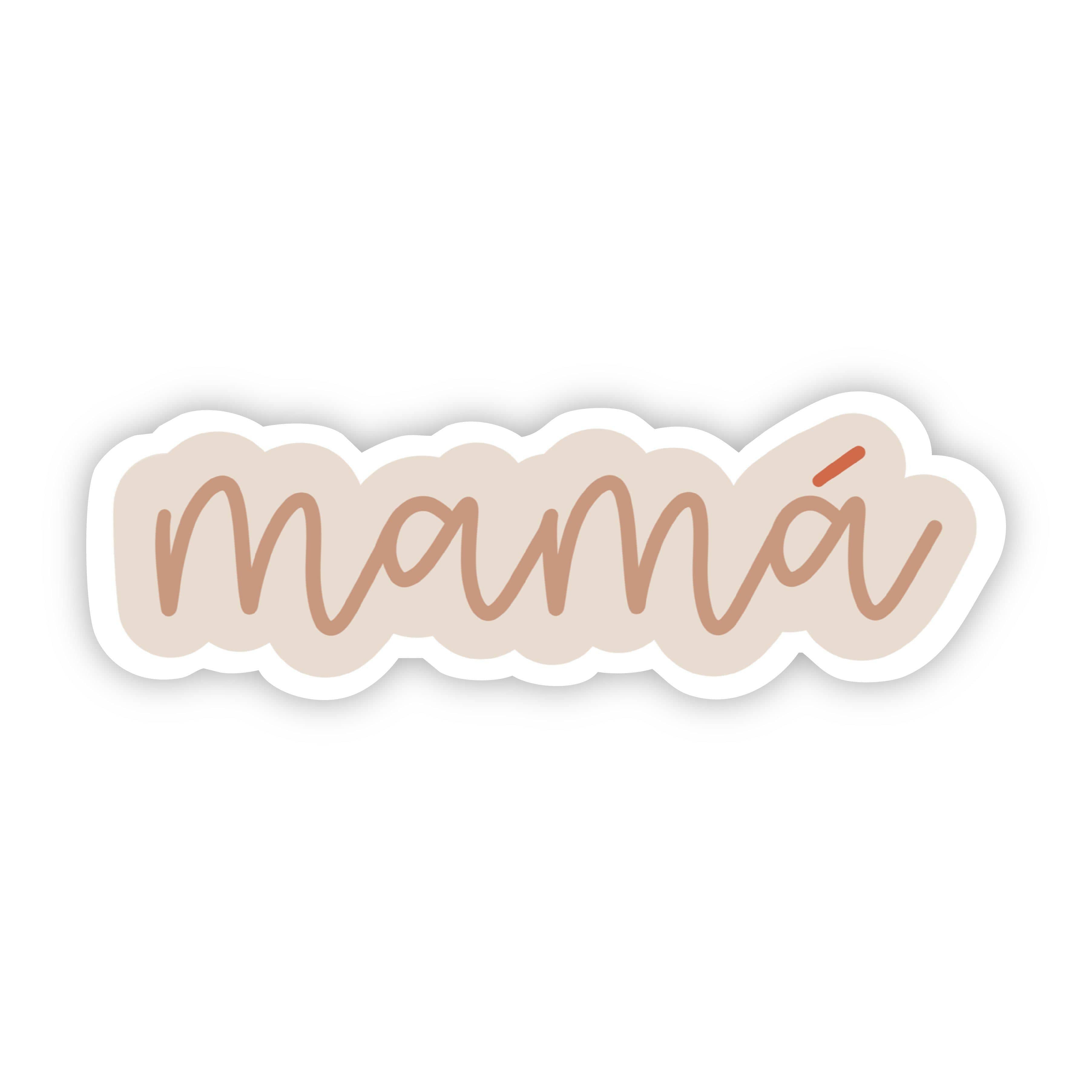  Mama Cursive Orange Sticker、mySite、elrpsem3k