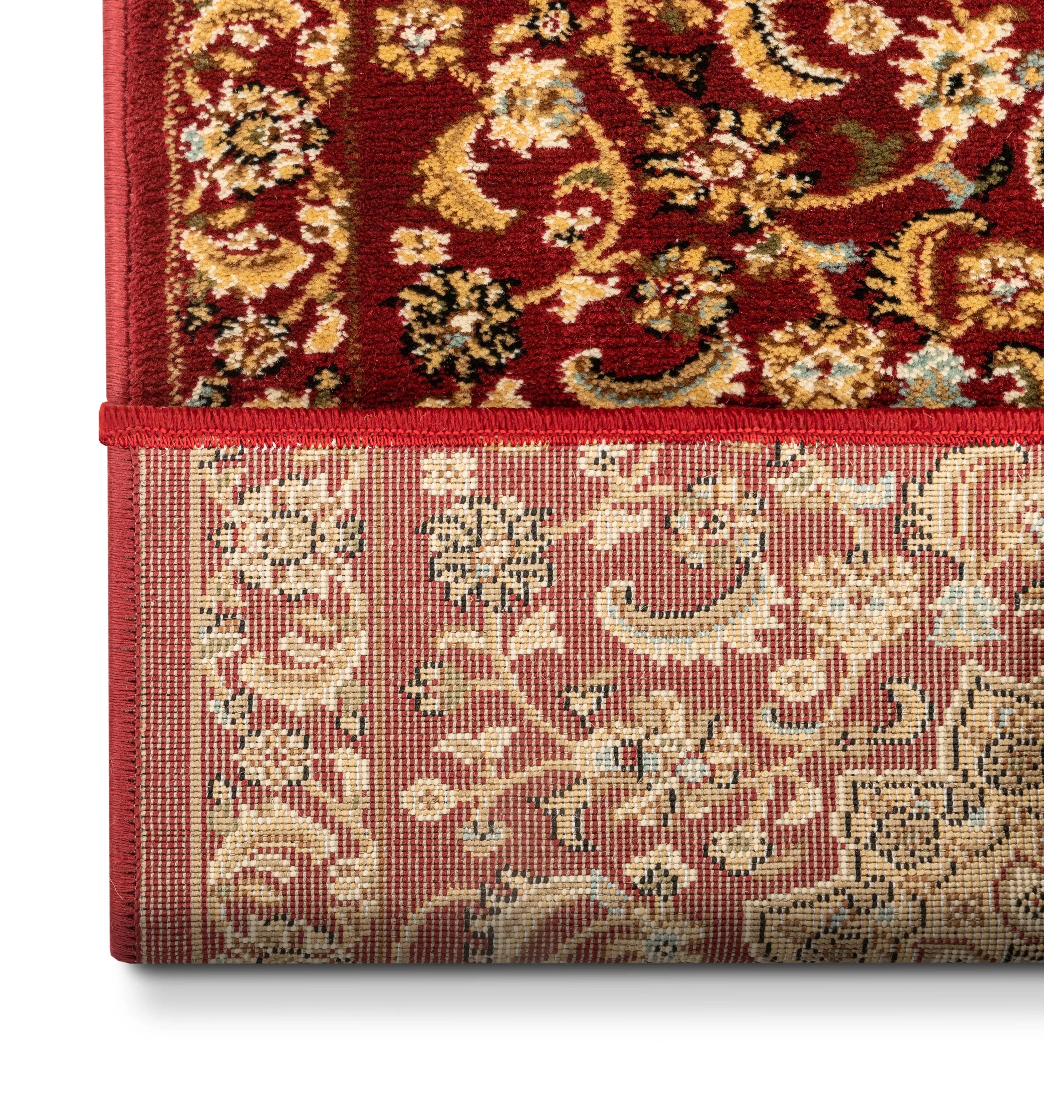 Aviva Custom Size Runner Traditional Red Choose Your Width x Choose Your Length Hallway Runner Rug、mySite、gigharbornorthrealestate