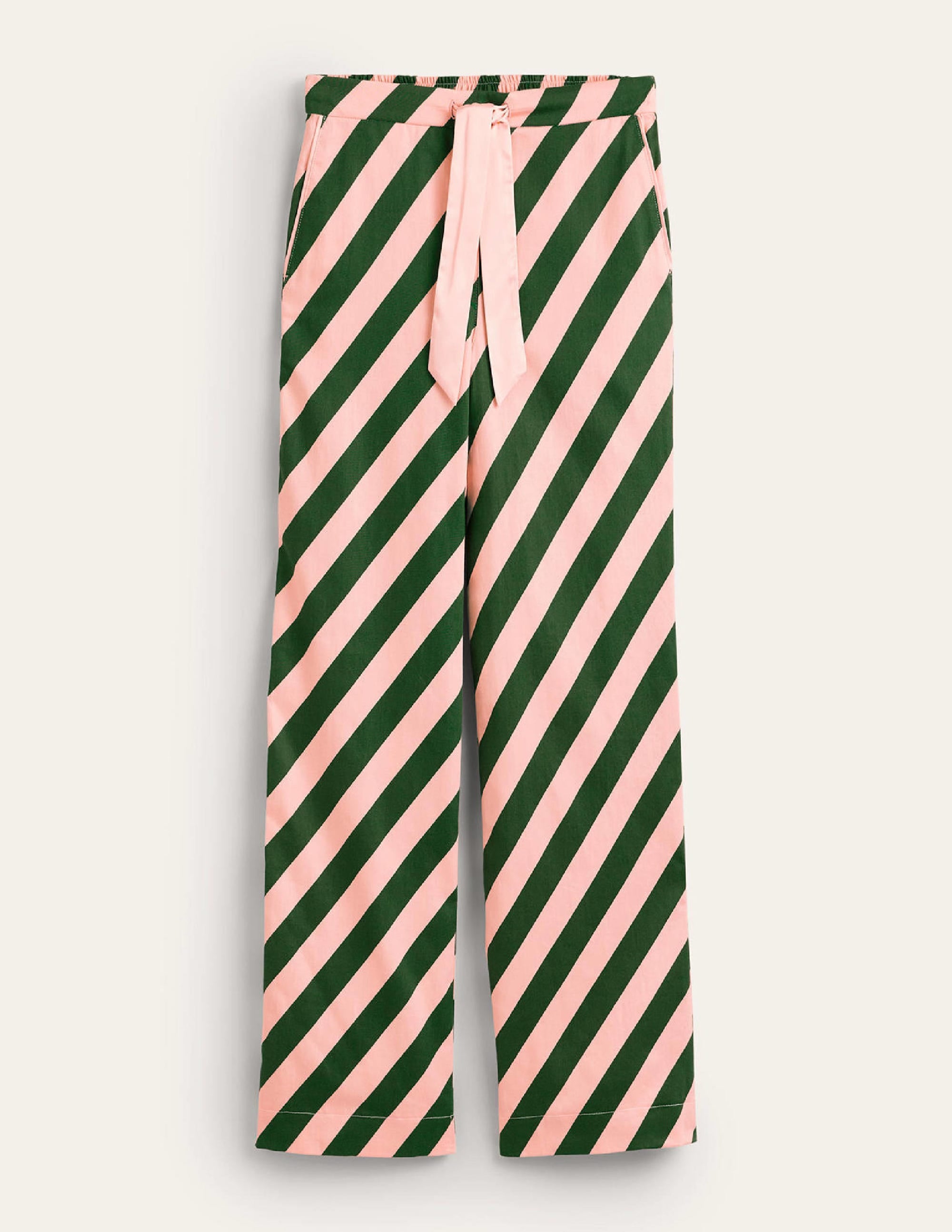  Cotton Sateen Pyjama Trousers-Pink Cherry Cascade、mySite、ashleygrahame