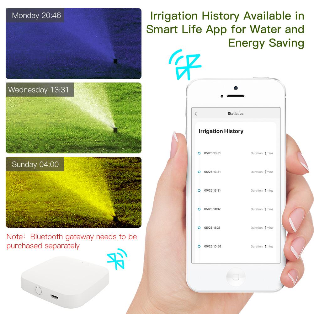 Bluetooth Smart Sprinkler Water Timer with Rain Delay Filter Washer Programmable Irrigation Timer、mySite、fannypackpong