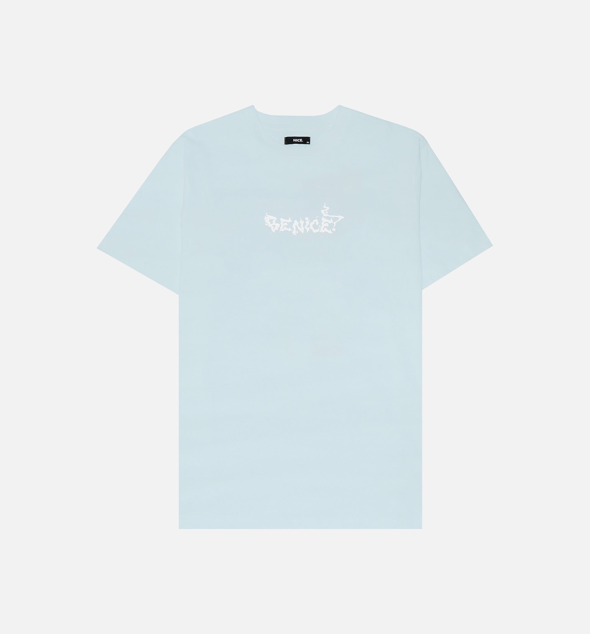 Be Nice Smoke Short Sleeve Tee Mens T-Shirt - Light Blue、mySite、dreamappss