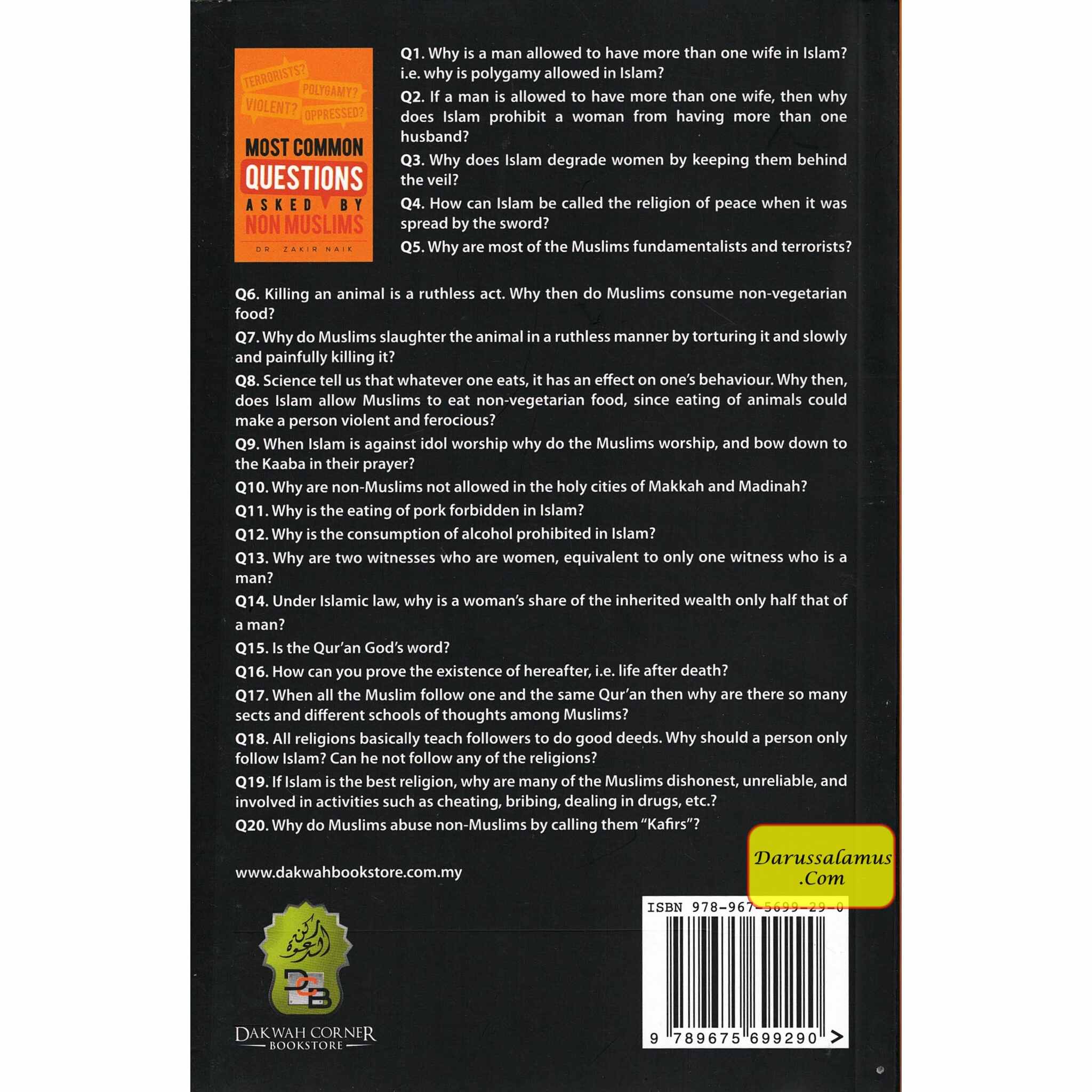 Most Common Questions Asked By Non-Muslims by Dr Zakir Naik、mySite、topwebapps