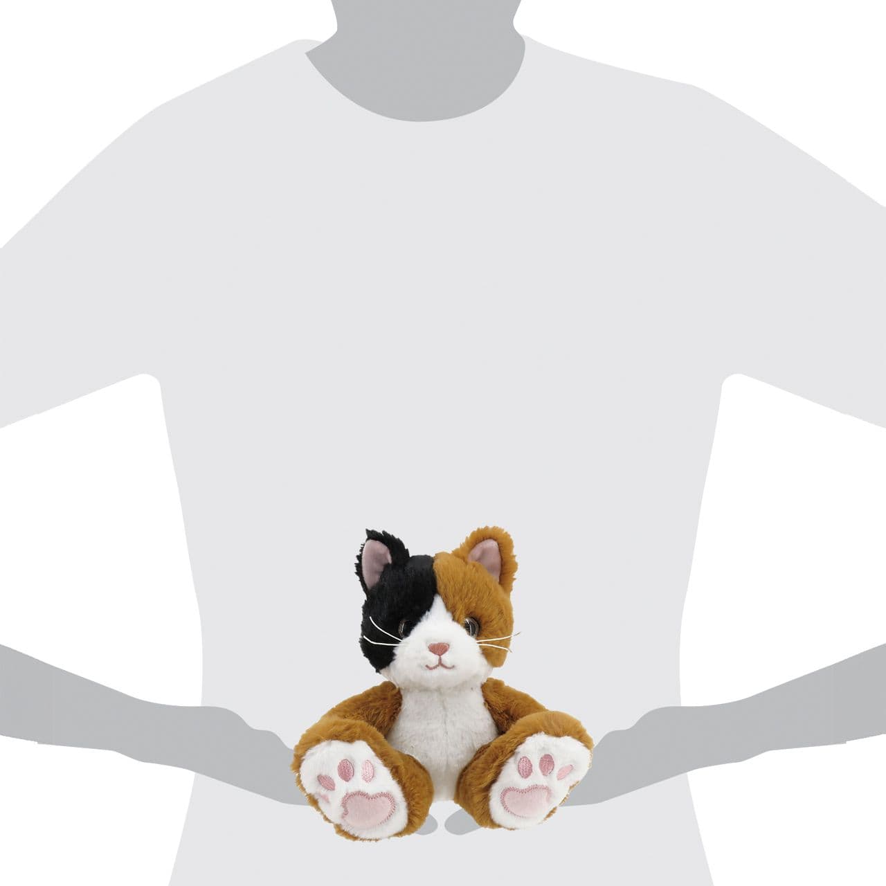 Footsies Plush Calico Kitty Cat Glittery Eyes & Embroidered Feet, So Cute!、mySite、g9winljtr