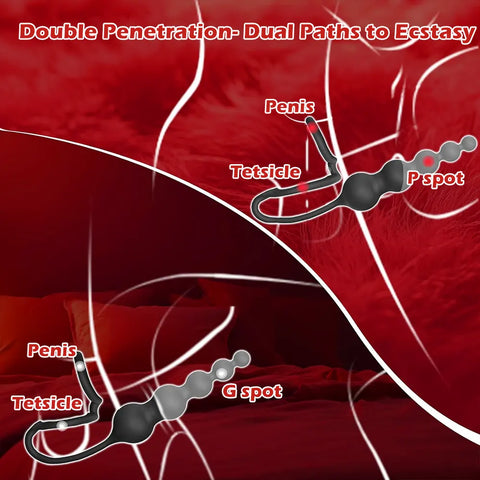 Remote Vibrating Cock Ring with Plug