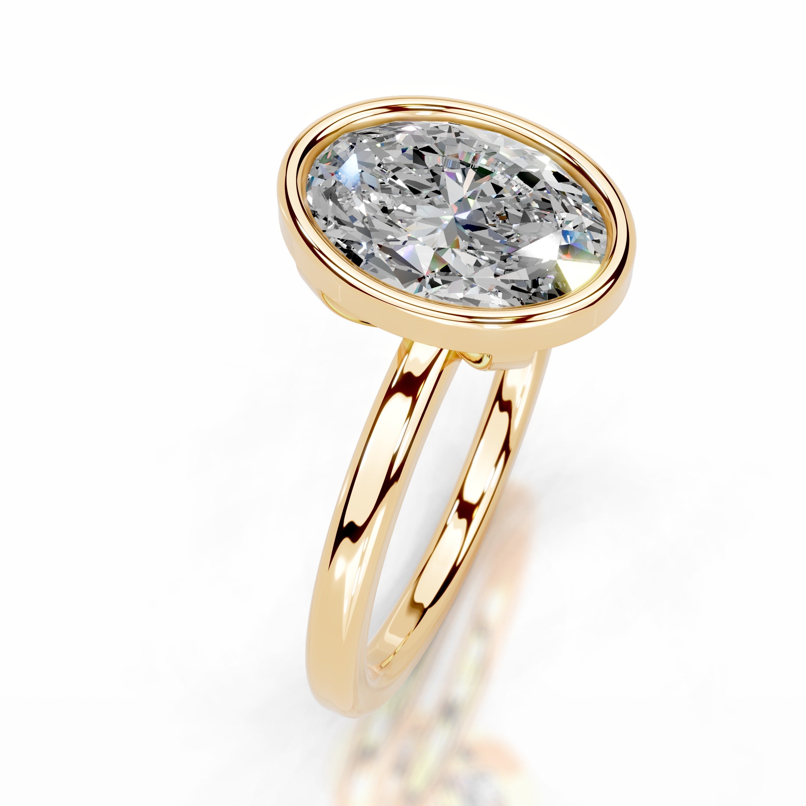 Dima Moissanite Ring - 18K Yellow Gold (RTS)、mySite、hinf8tx79