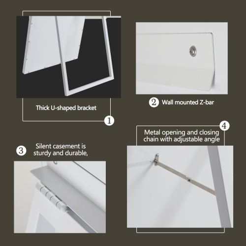 LED Crystal Mirror Light With Dimmable Lights、、eastwooduniform