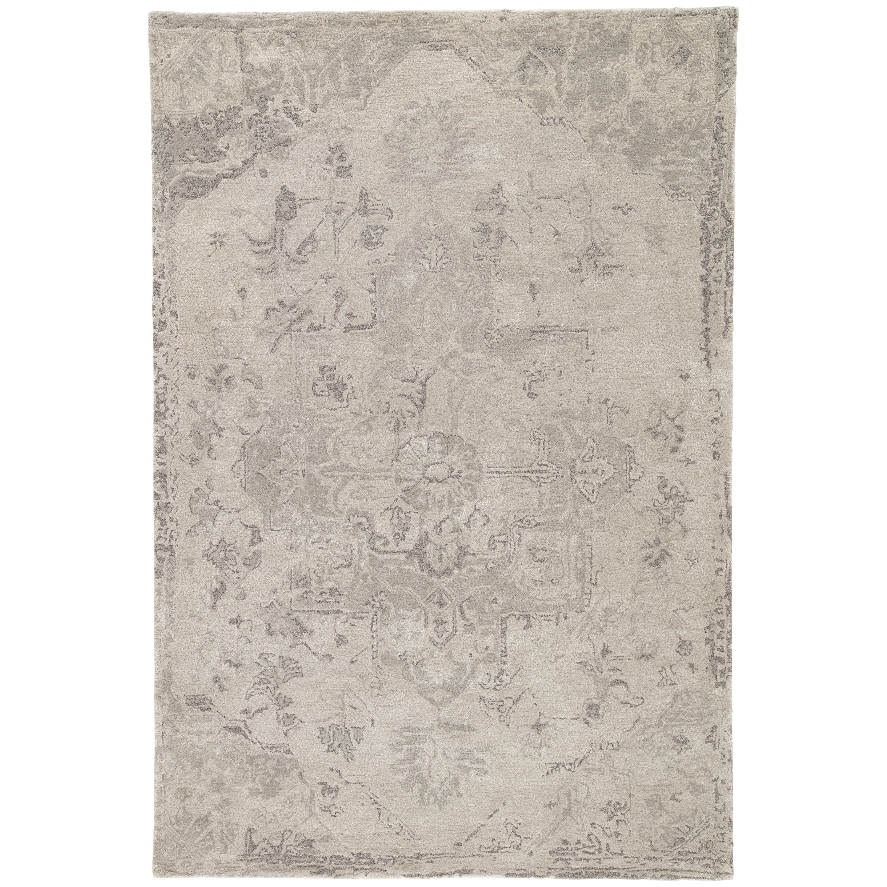 Sasha Handmade Medallion Taupe Gray Area Rug、mySite、gigharbornorthrealestate