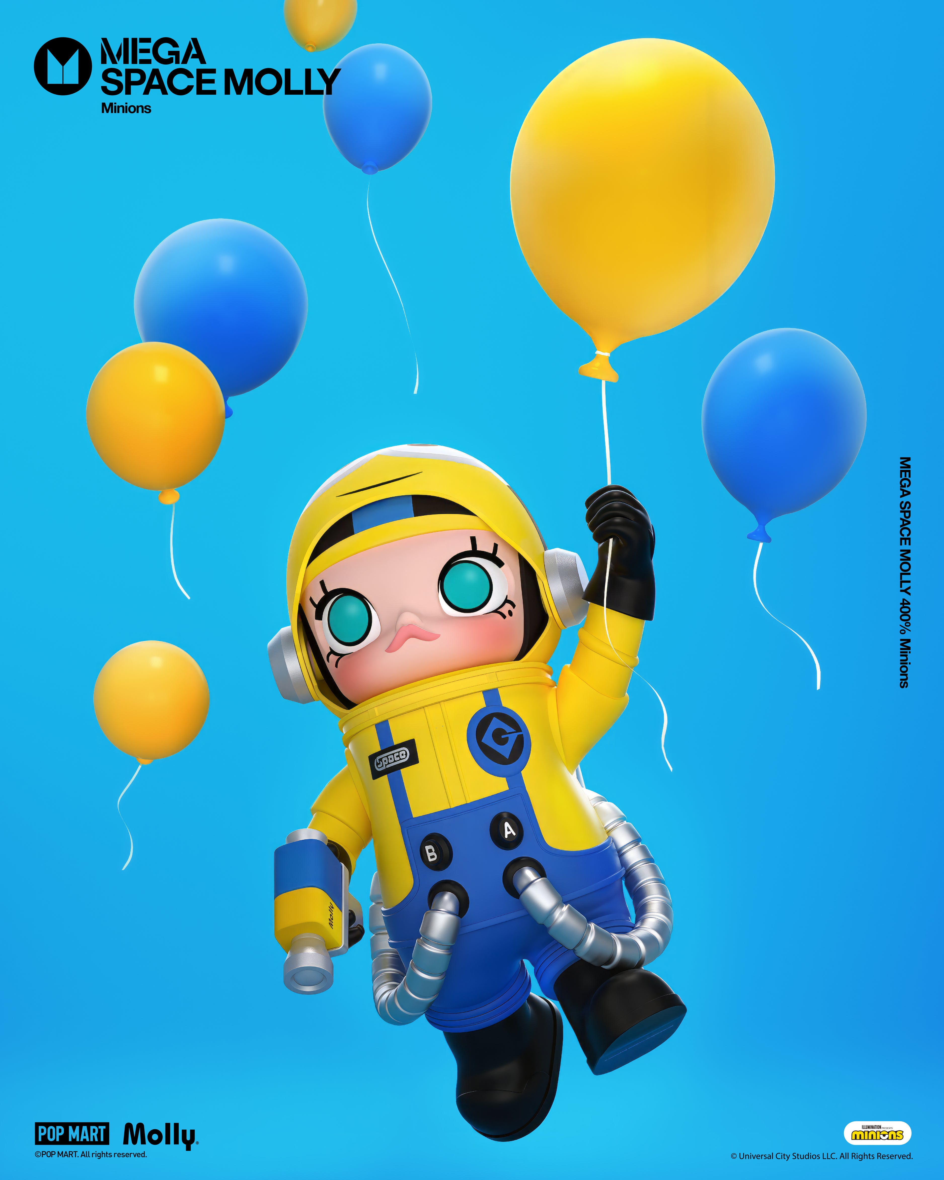  POP MART MEGA SPACE MOLLY 400% Minions、mySite、greenlandpopulation