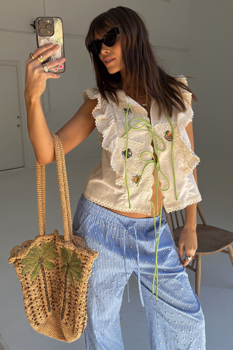 Cream Isla Tia Top、mySite、solidvoid