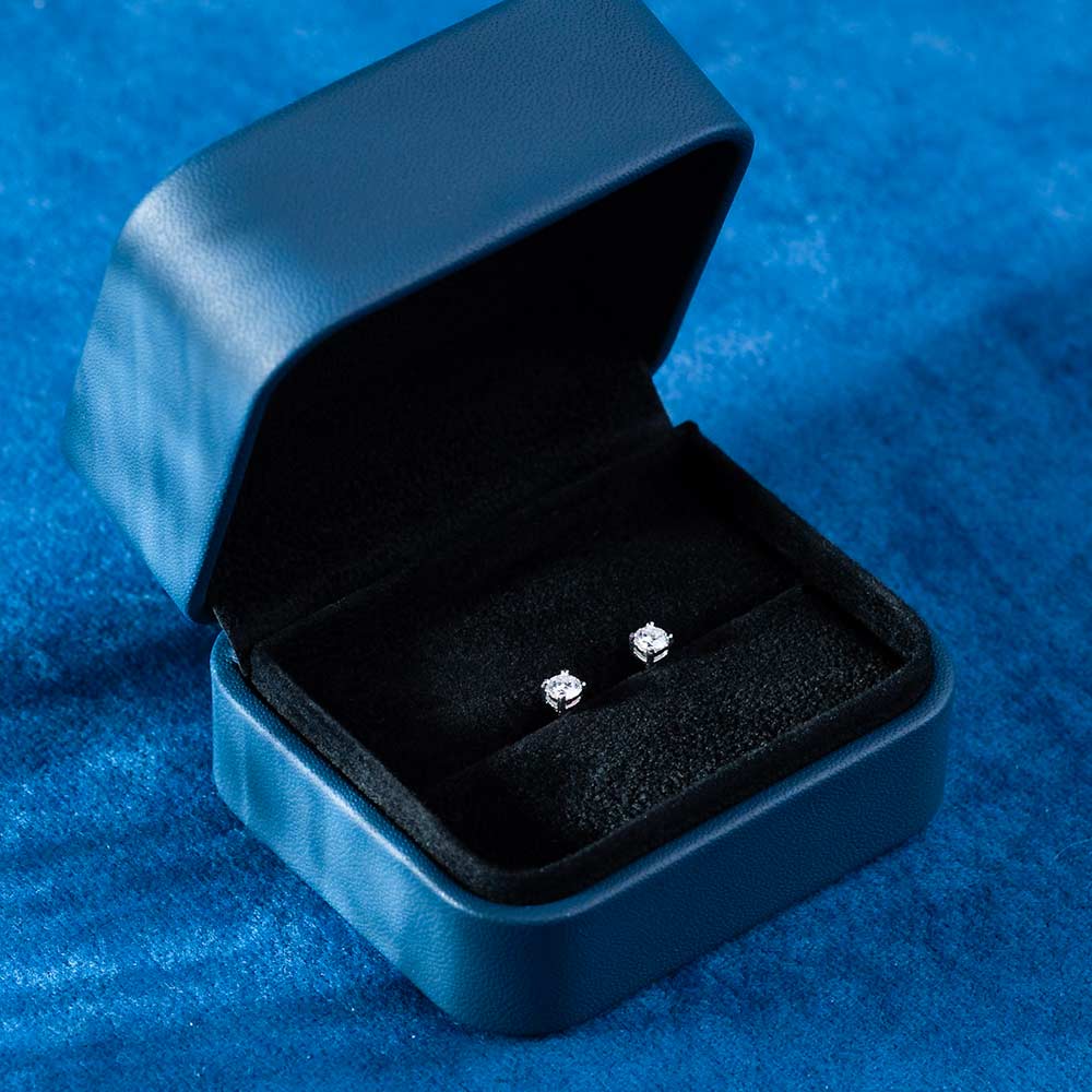 4MM Round Moissanite Stud Earrings、mySite、hinf8tx79