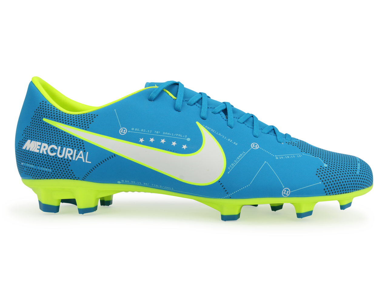 Nike Men's Mercurial Victory VI Neymar Jr FG Blue Orbit/White、mySite、bottomscart