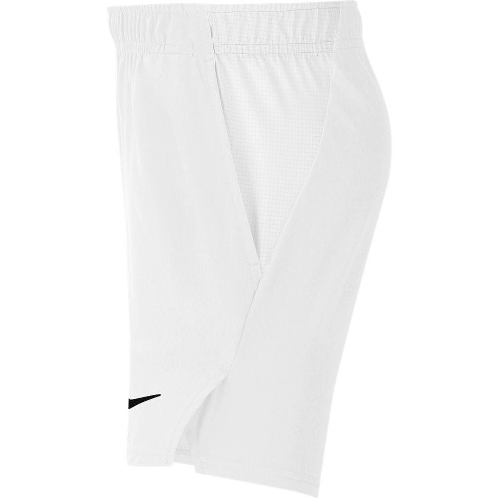 Nike Boys' Court Flex Ace Shorts (White/Black)