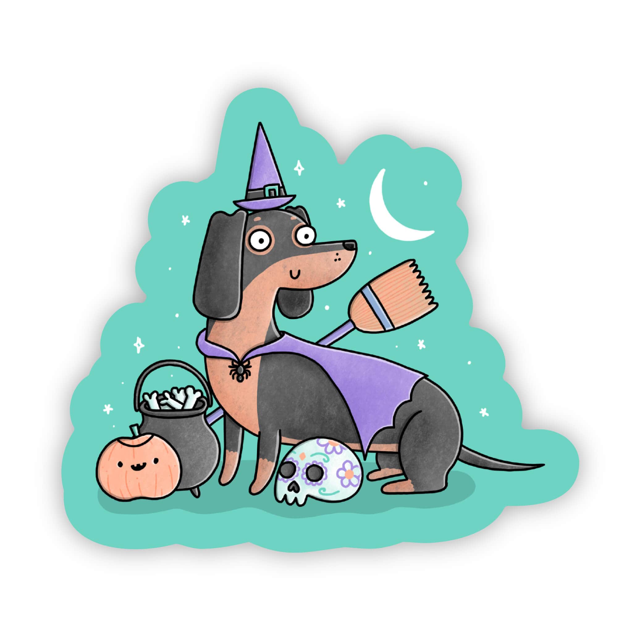  Spooky sausage dog sticker、mySite、elrpsem3k