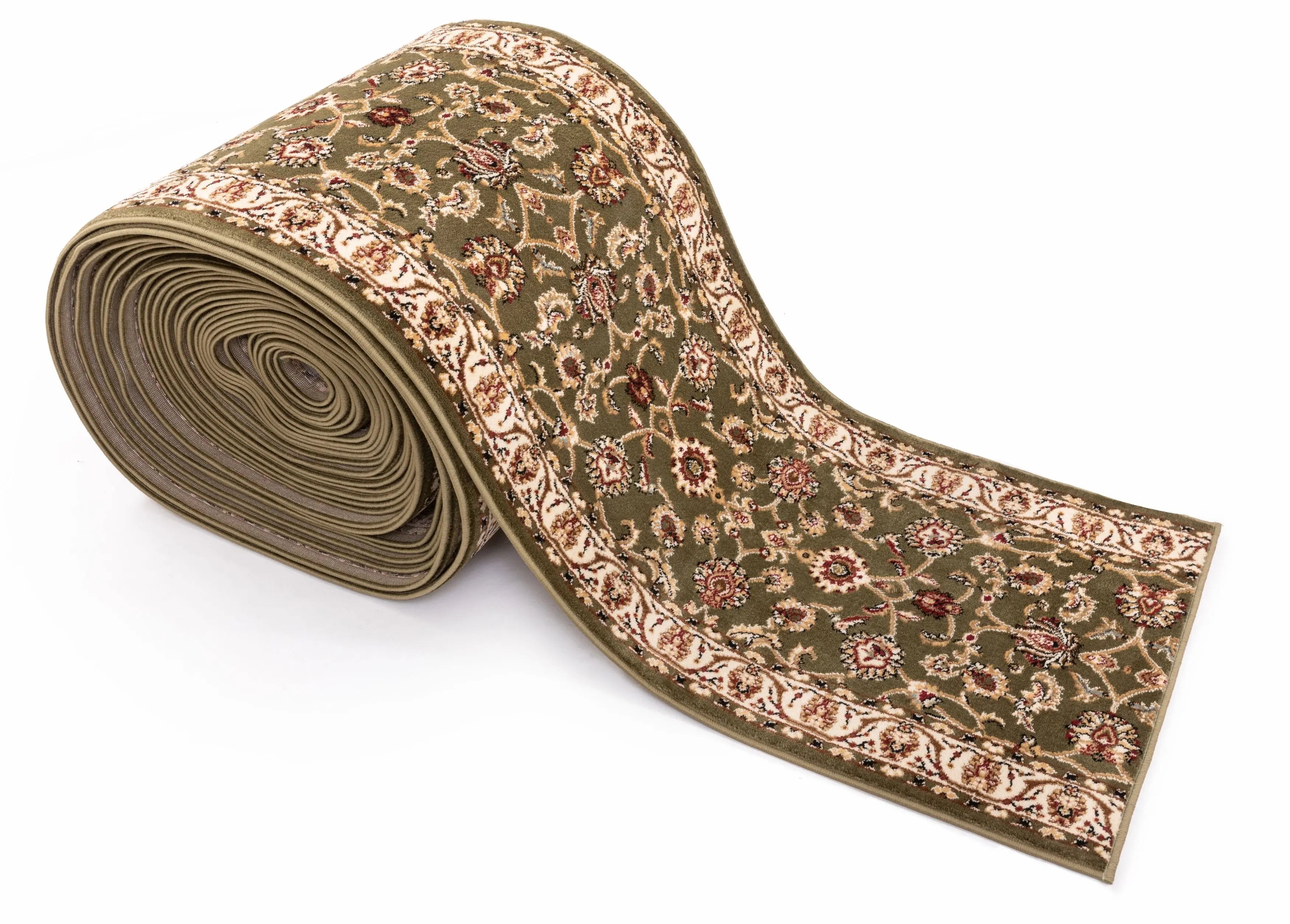 Sarouk Custom Size Runner Traditional Green 27 Inch Wide x Choose Your Length Hallway Runner Rug、mySite、gigharbornorthrealestate