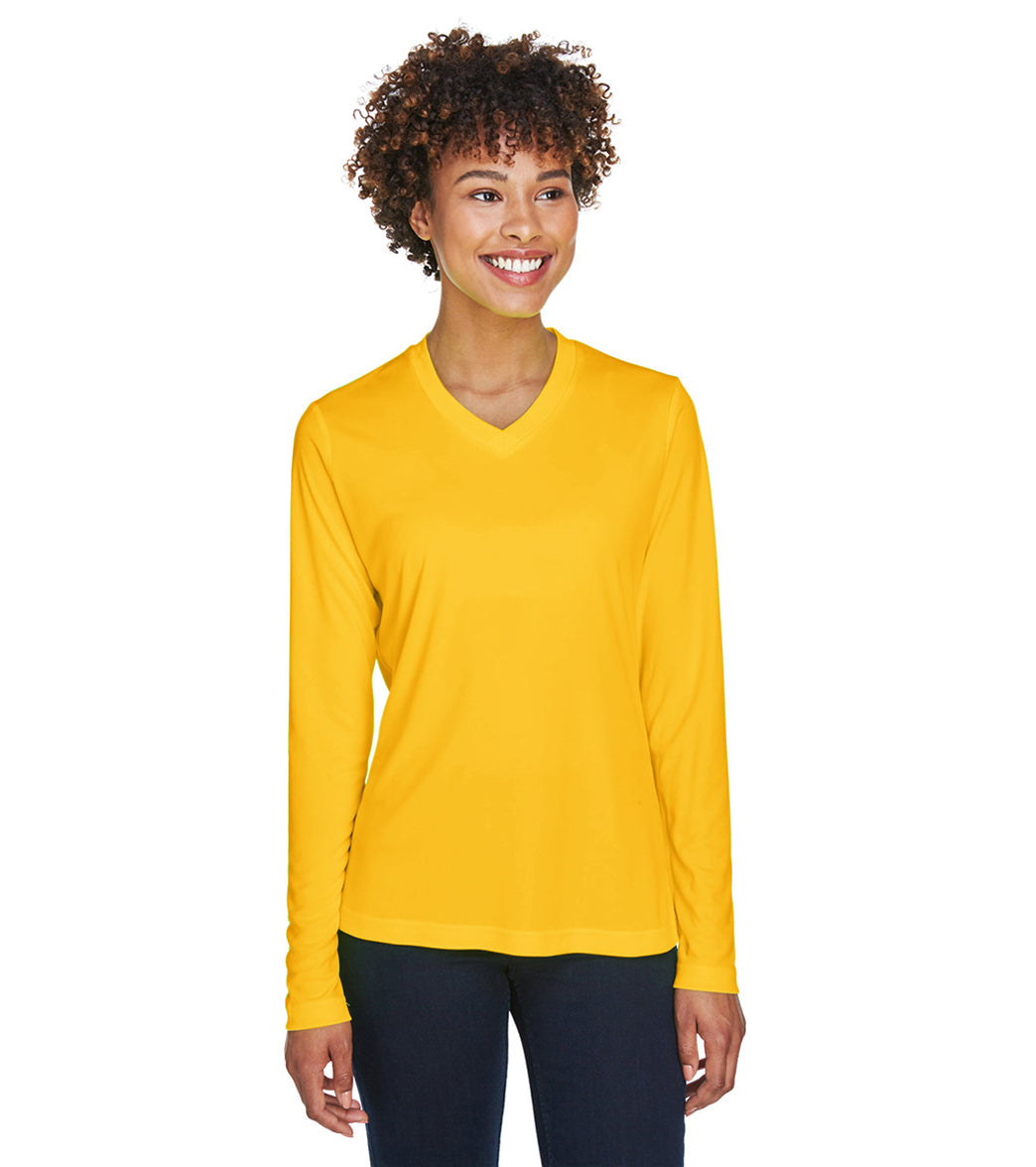 Team 365 Women's Zone Performance Long Sleeve T-Shirt、mySite、noshort