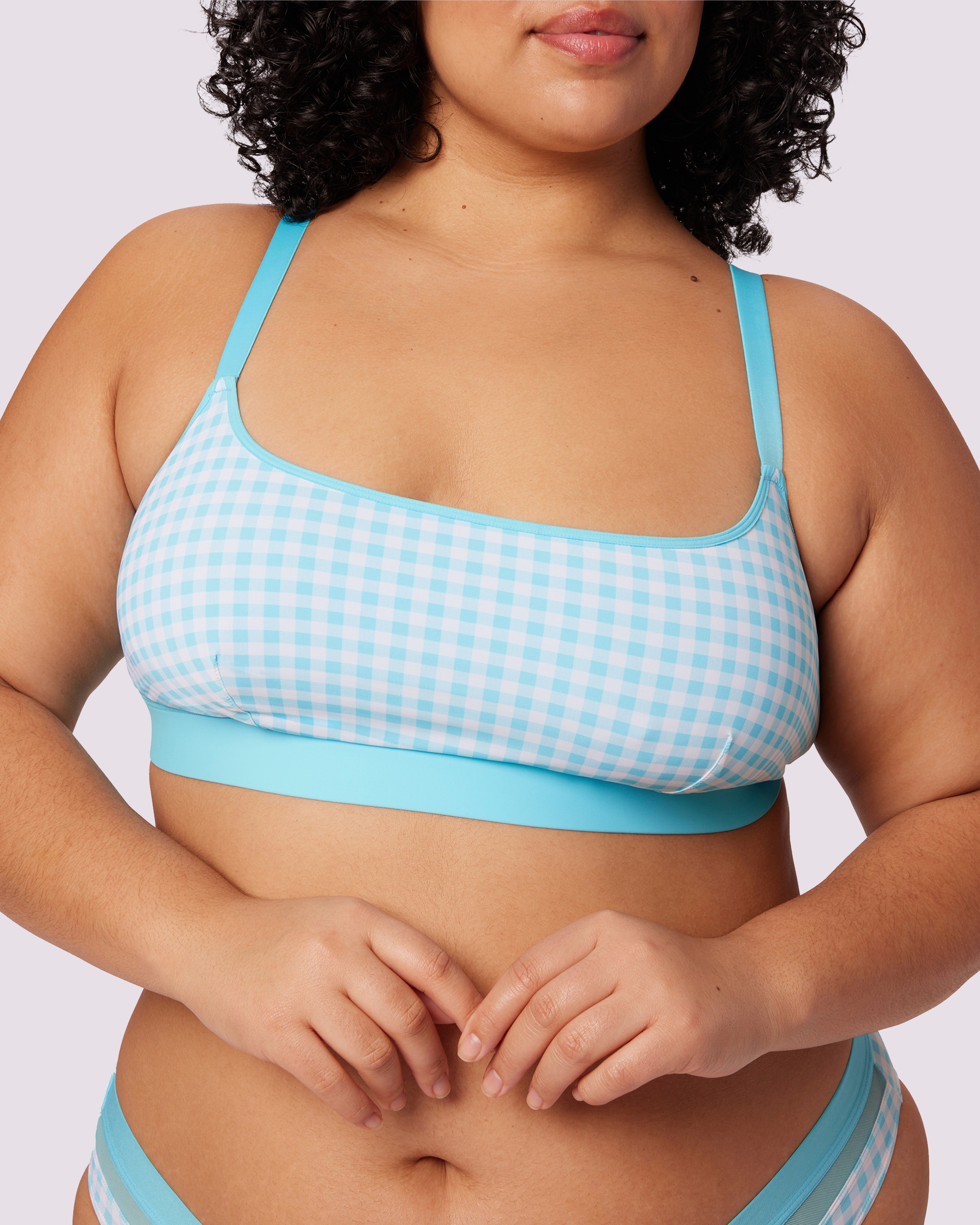 Re:Play Scoop Bralette | Ultra-Soft Re:Play | Archive (Tide Pool Gingham)、mySite、bengalsvssteelers