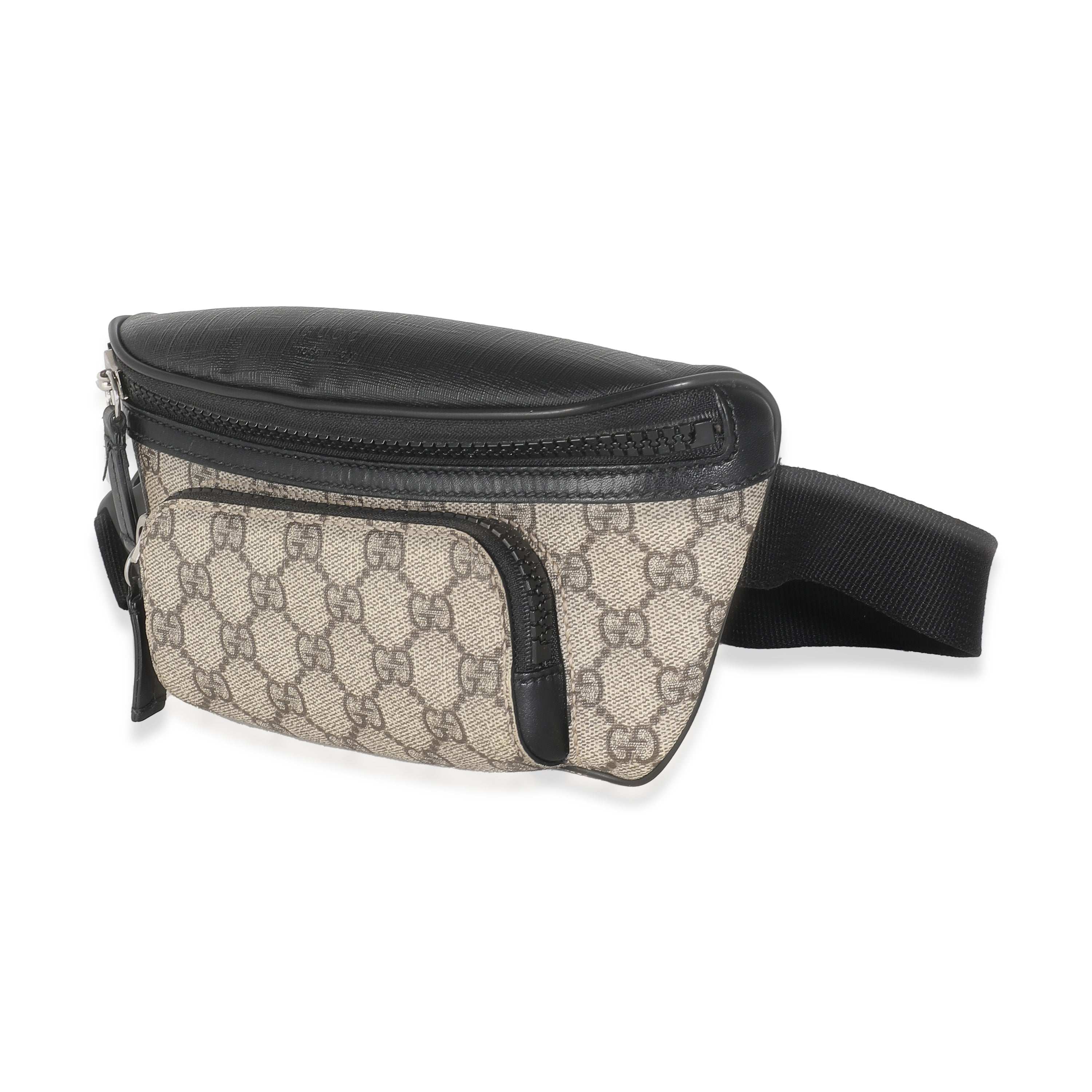 Black Beige GG Supreme Canvas Belt Bag、mySite、garagedoors4me