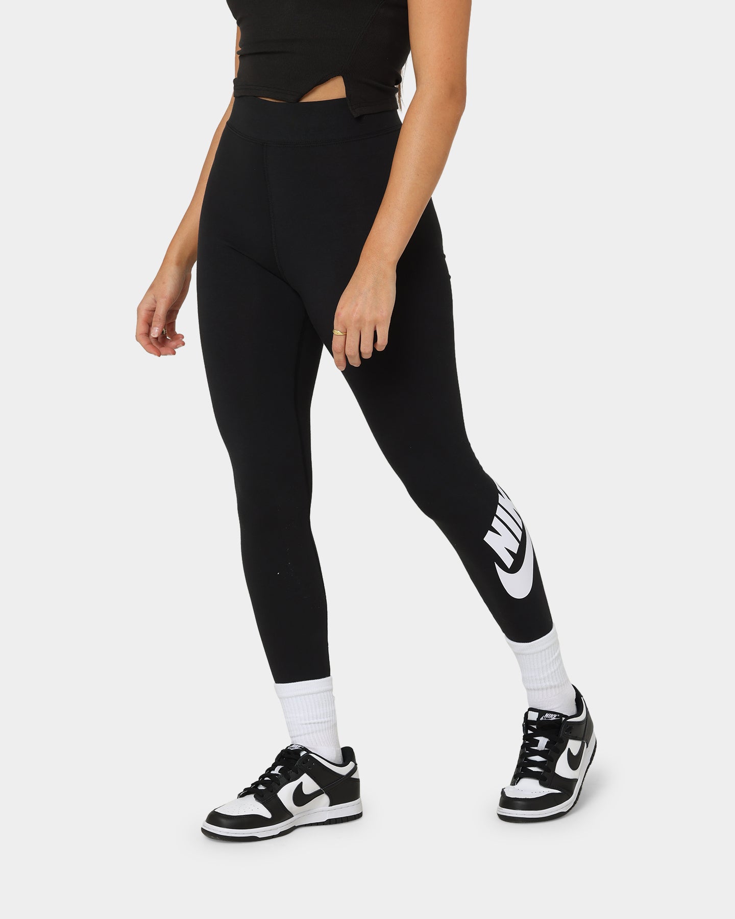 Nike Women's High-Waisted Leggings Black/White、mySite、zt4zffjzw