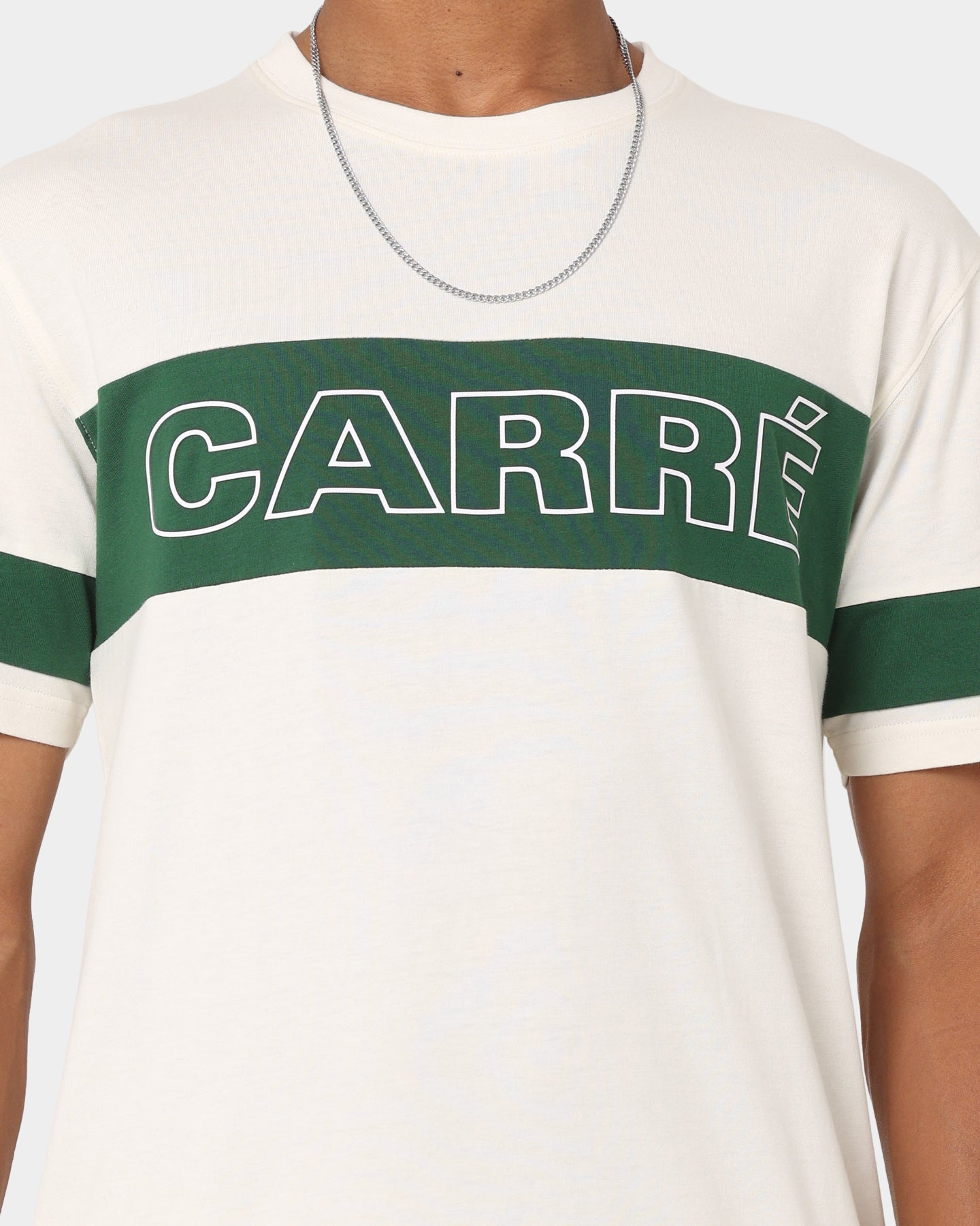 Carré Panneau T-Shirt Off White/Green、mySite、zt4zffjzw