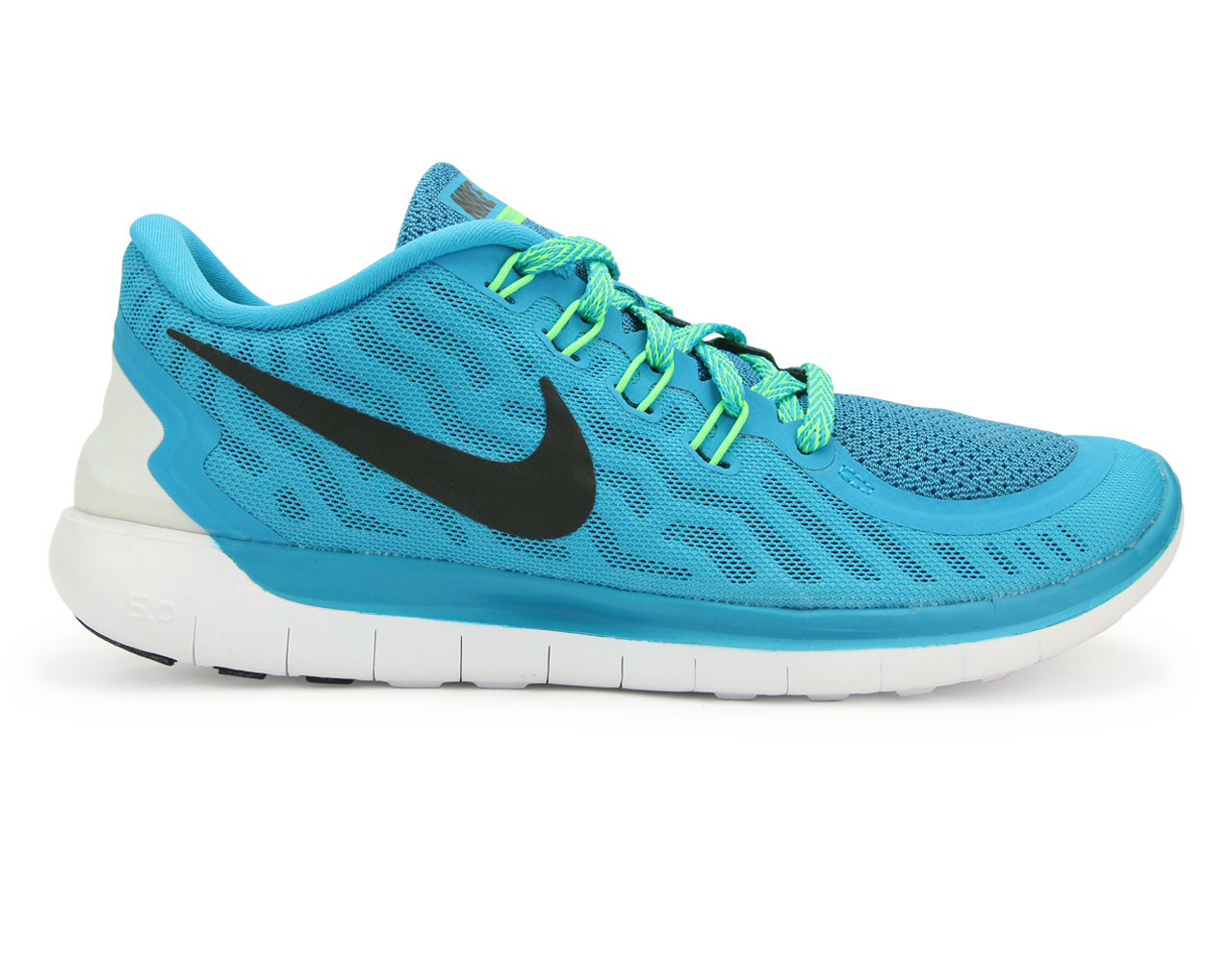 Nike Women's Free 5.0 Running Shoes Blue Lagoon/Black Volt/Green Cp、mySite、bottomscart