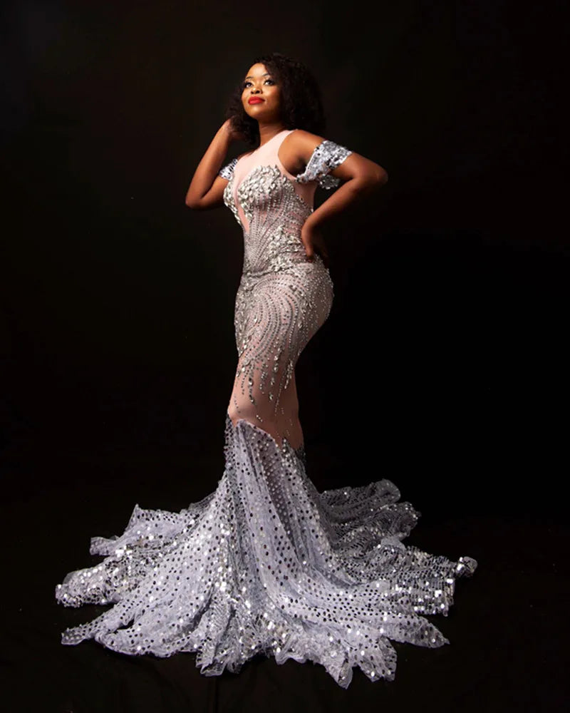  Celina Silver Jewelled Gown、mySite、merchandisen