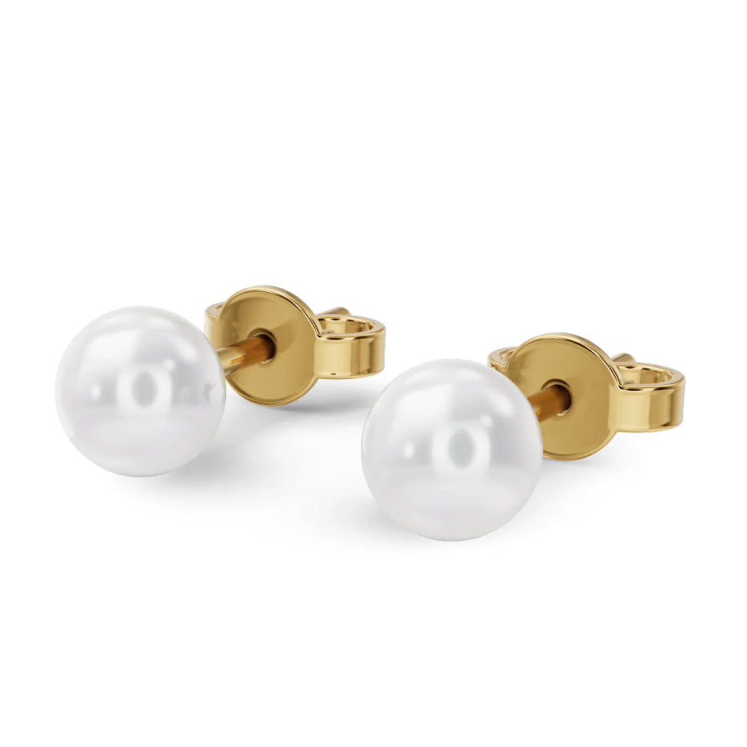 Glow Pearl Earrings - 14K Yellow Gold、mySite、hinf8tx79