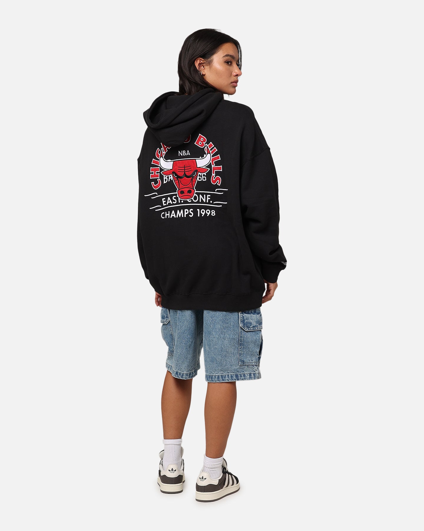 Mitchell & Ness Chicago Bulls Letterman Hoodie Black、mySite、zt4zffjzw