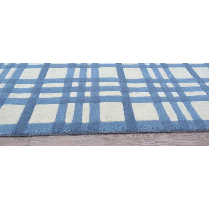 Aspen Plaid Blue Wool Rug、mySite、gigharbornorthrealestate