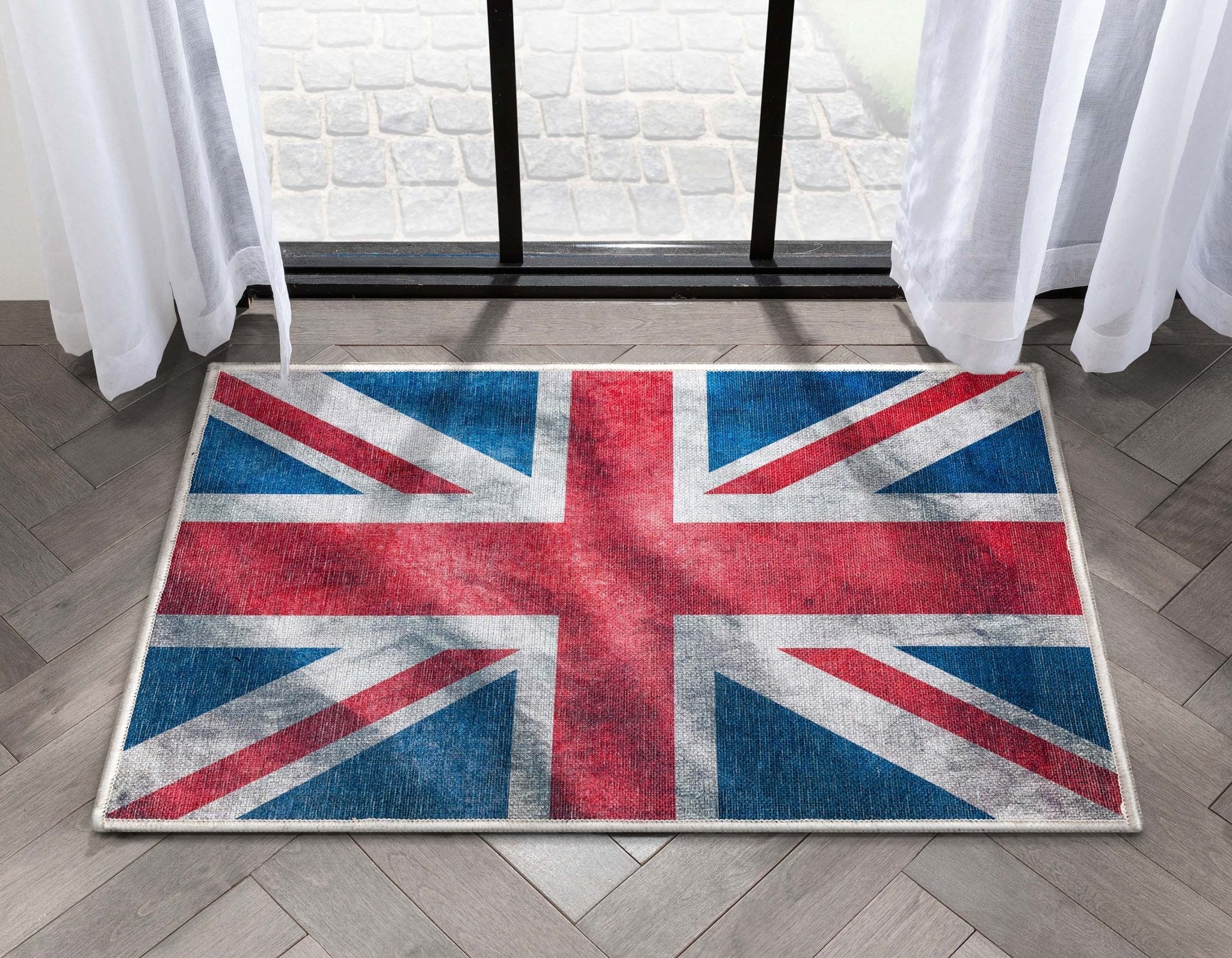 Apollo British Flag Red Blue White Novelty Flat-Weave Rug、mySite、gigharbornorthrealestate