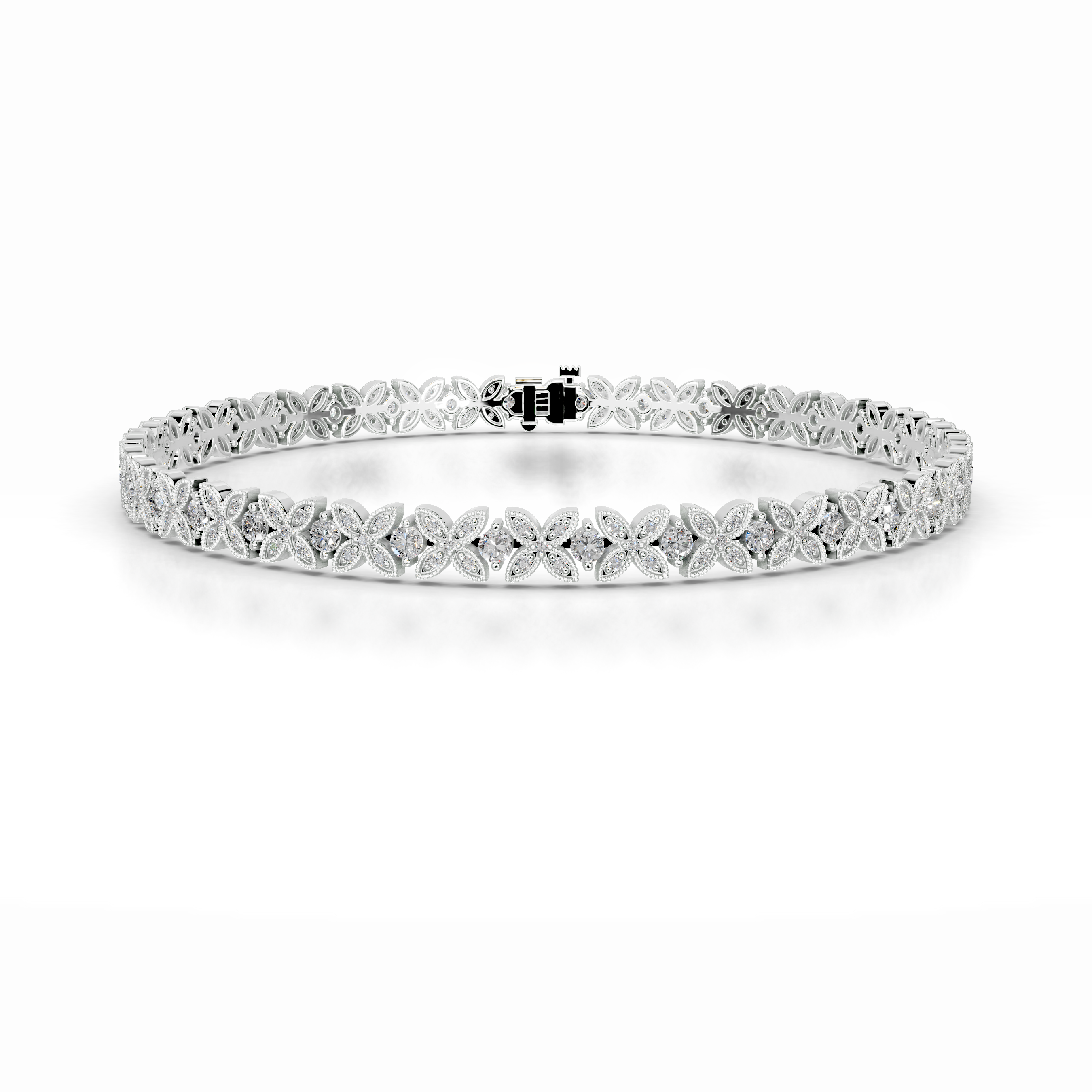 Kathleen Diamond Tennis Bracelet (2.5 Carat) -14K White Gold、mySite、hinf8tx79