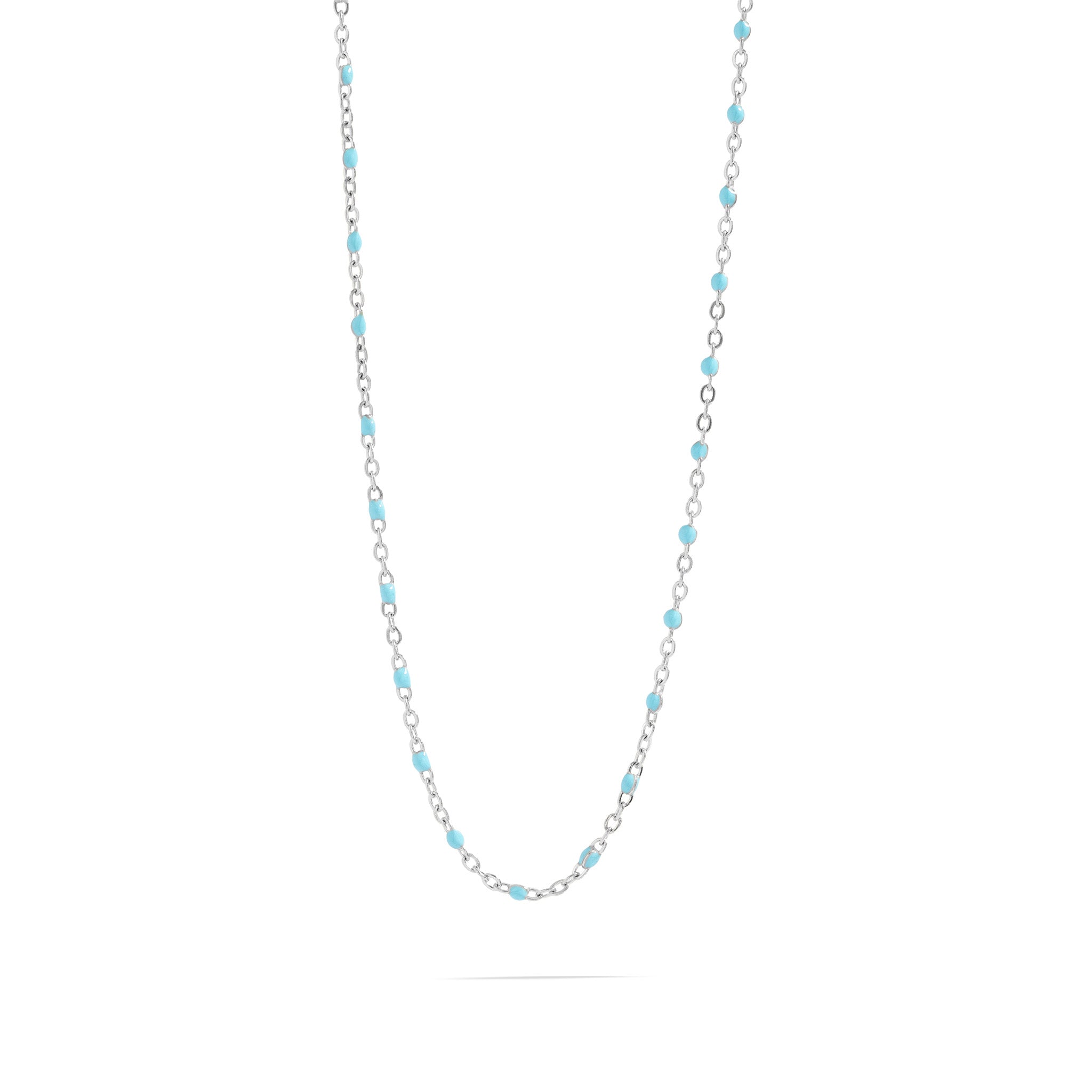18K Gold Stainless Steel Turquoise Chain Necklace / CHN0094、mySite、dreamappss