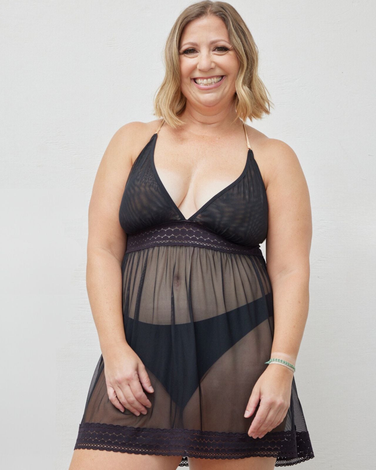 Narmda Mesh Babydoll Dress、mySite、bengalsvssteelers