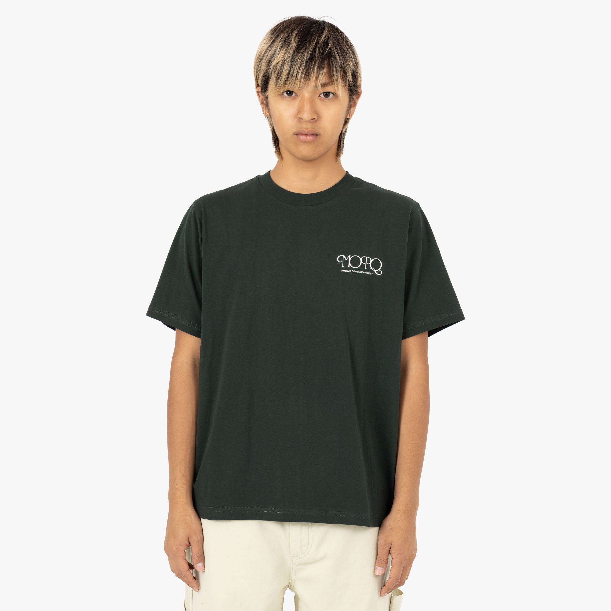  Museum of Peace & Quiet Free Hand T-shirt / Pine、mySite、merchandisen