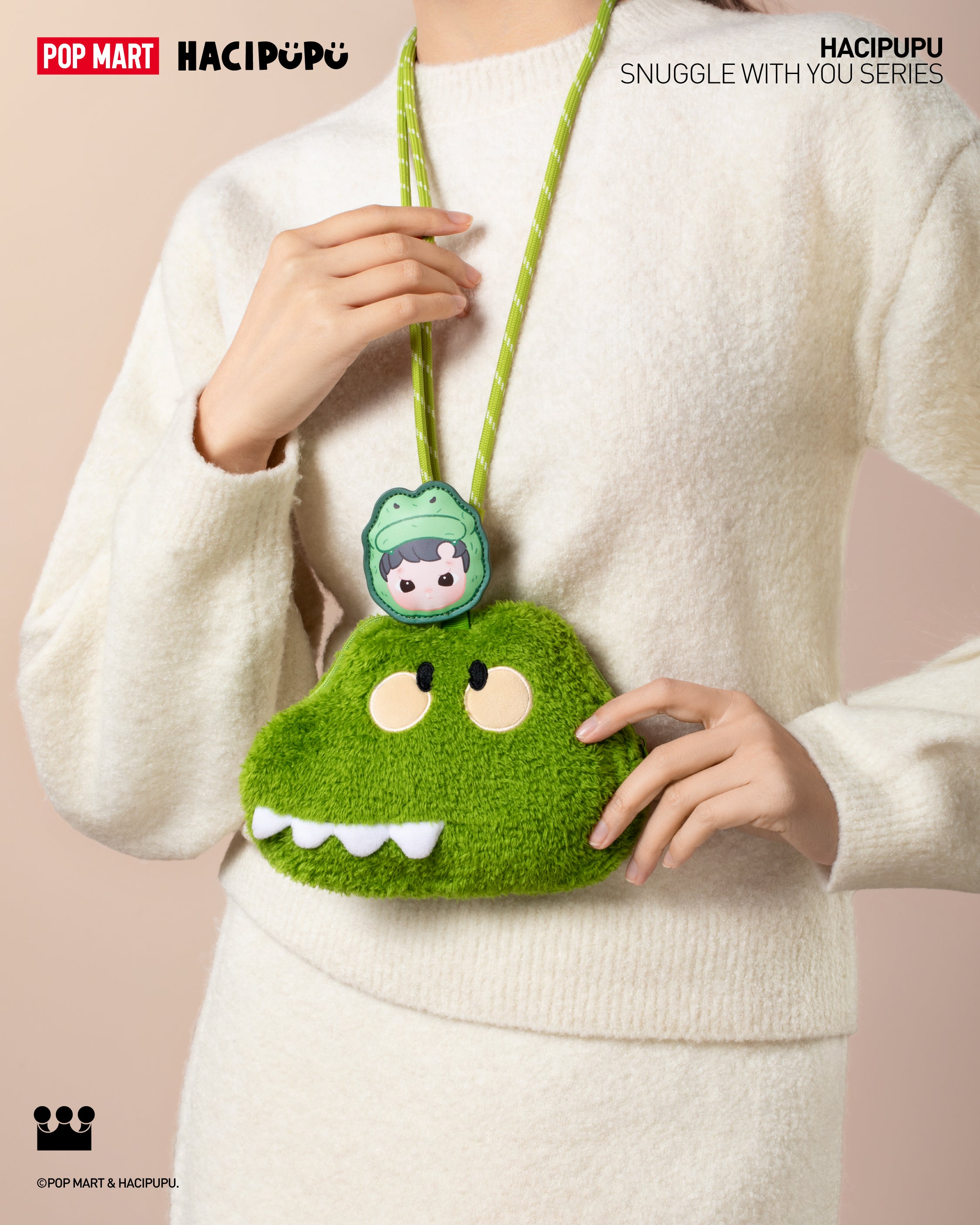  POP MART HACIPUPU Snuggle With You Series-Plush Bag Blind Box、mySite、greenlandpopulation