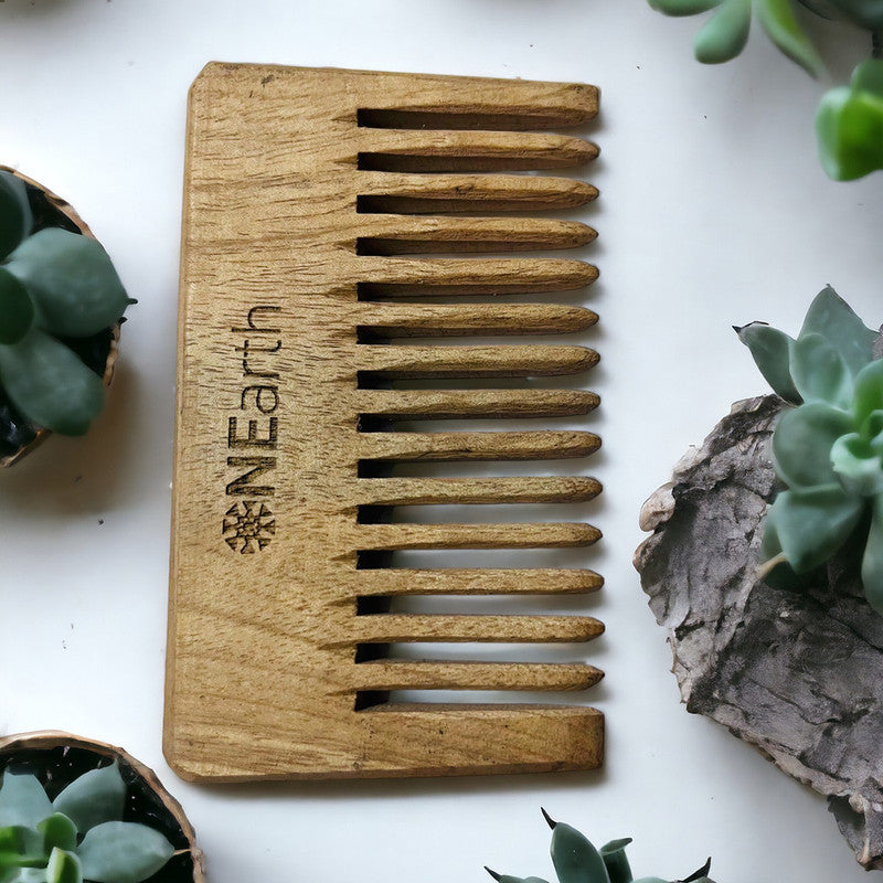 Neem Wooden Comb | Wide Tooth | Brown、mySite、camillekostekn