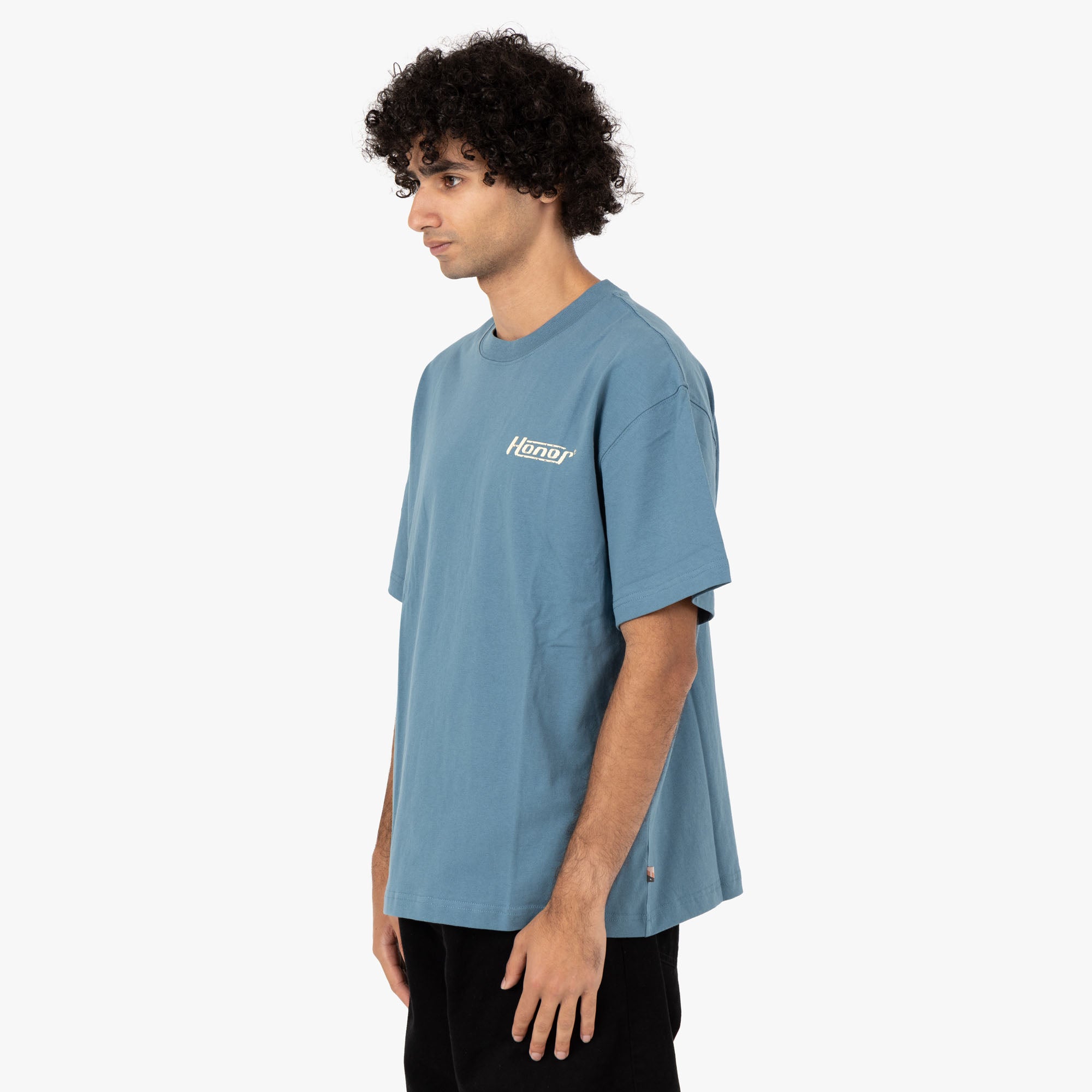  Honor The Gift Globe Logo T-shirt / Blue、mySite、merchandisen