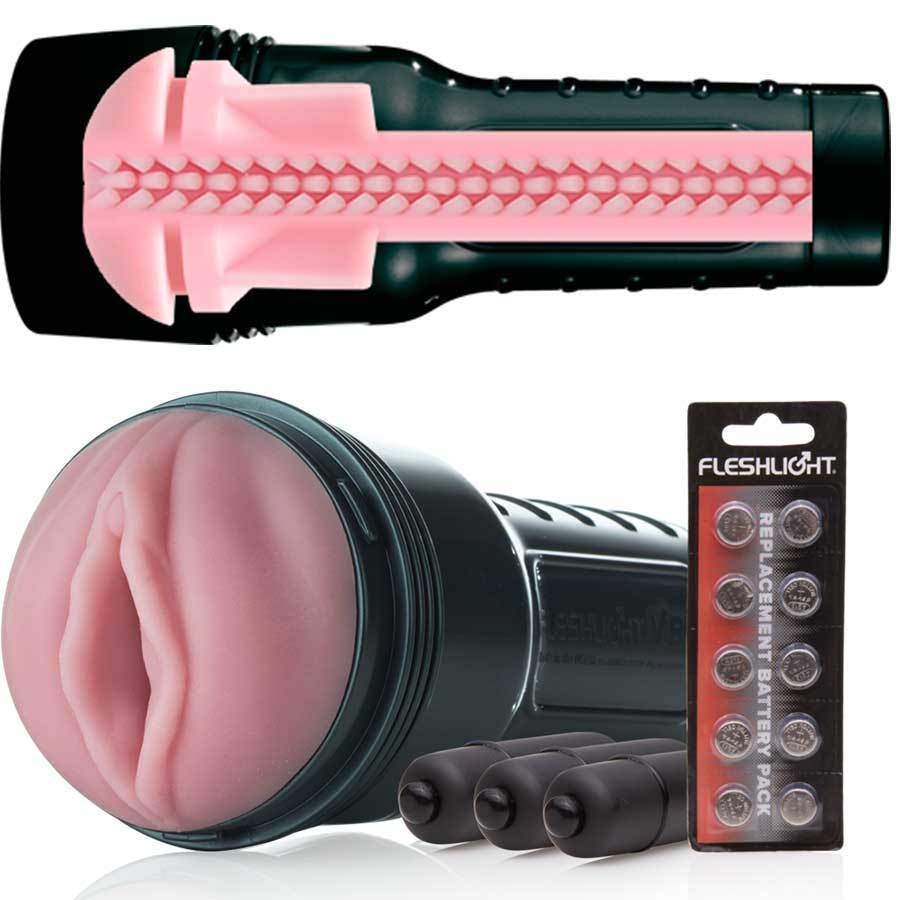 Fleshlight Pink Lady Vibro Vibrating Male Masturbator、mySite、bottomscart