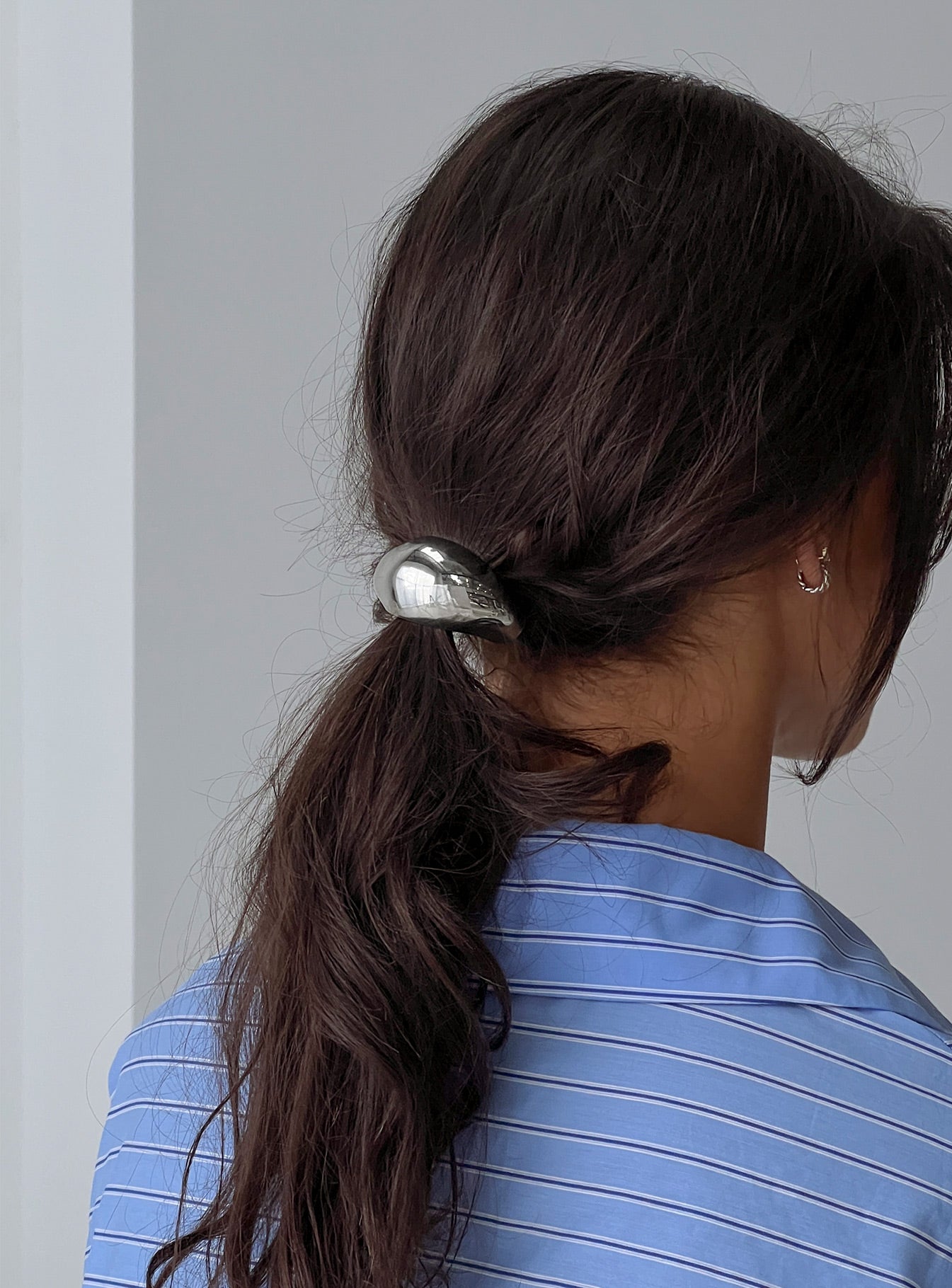 Heart Mend Statement Hair Tie Silver、mySite、solidvoid