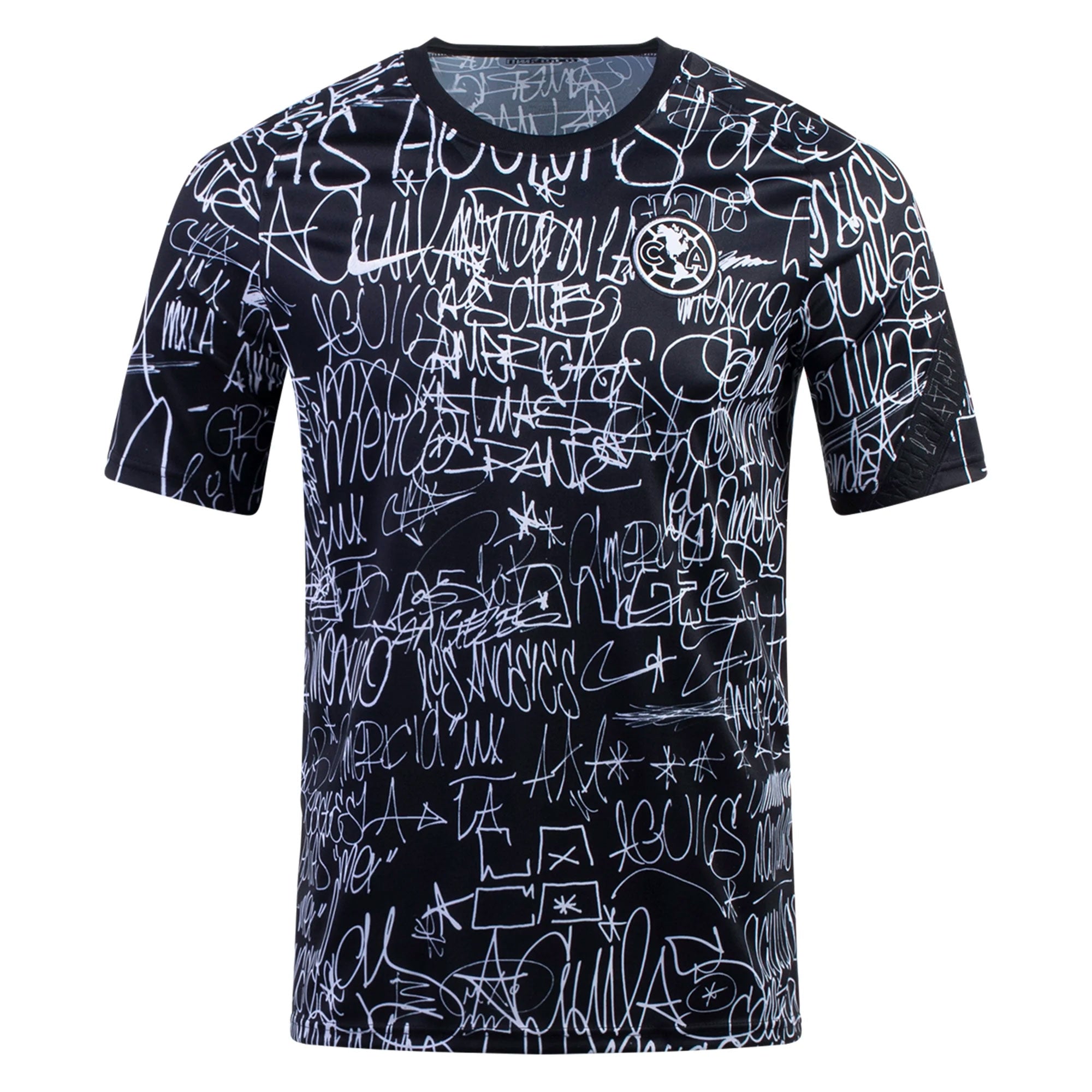 Nike Men's Club America 2021/22 Pre-Match Training Jersey Black/White、mySite、bottomscart
