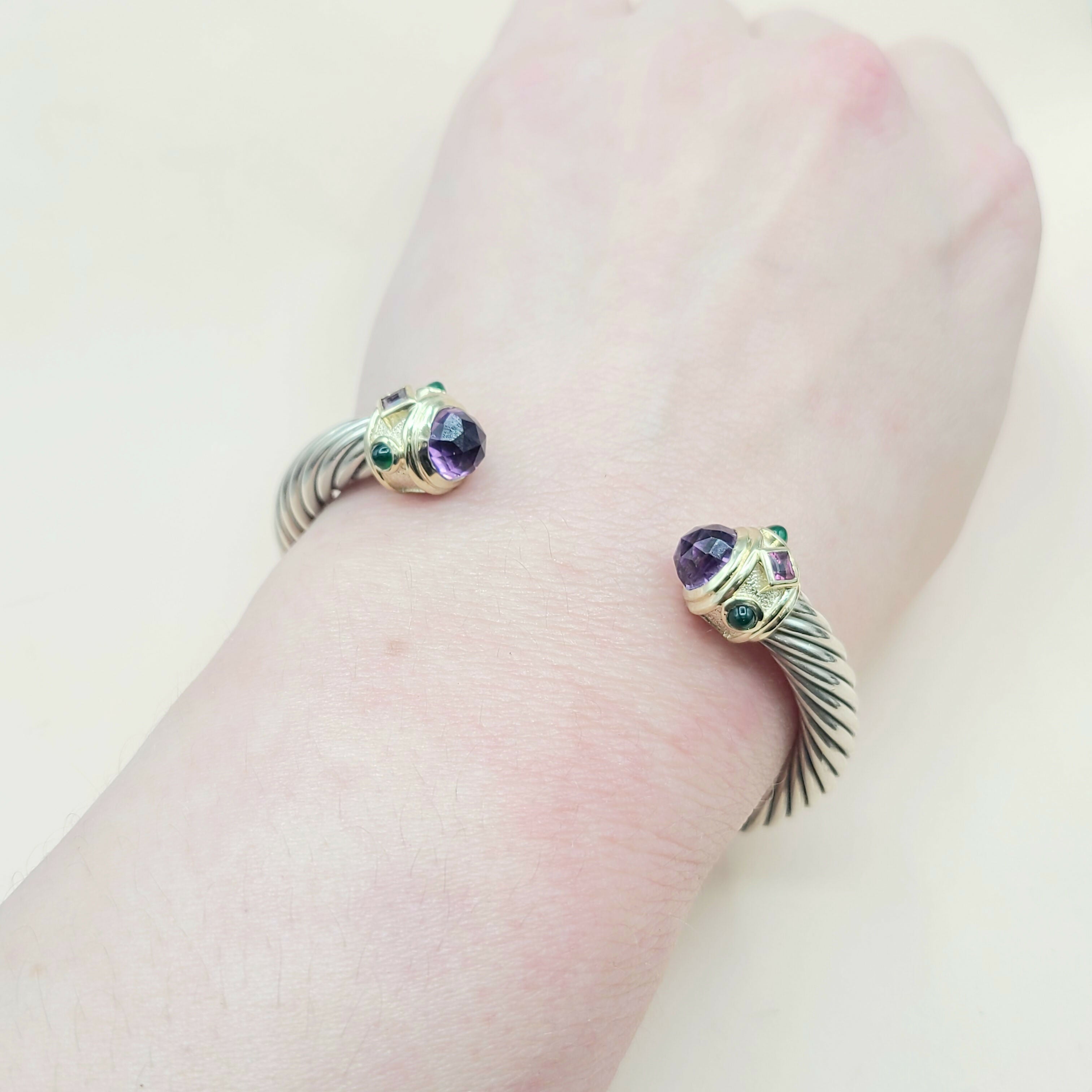 David Yurman Renaissance Bracelet 7mm Amethyst & Garnet、mySite、hinf8tx79