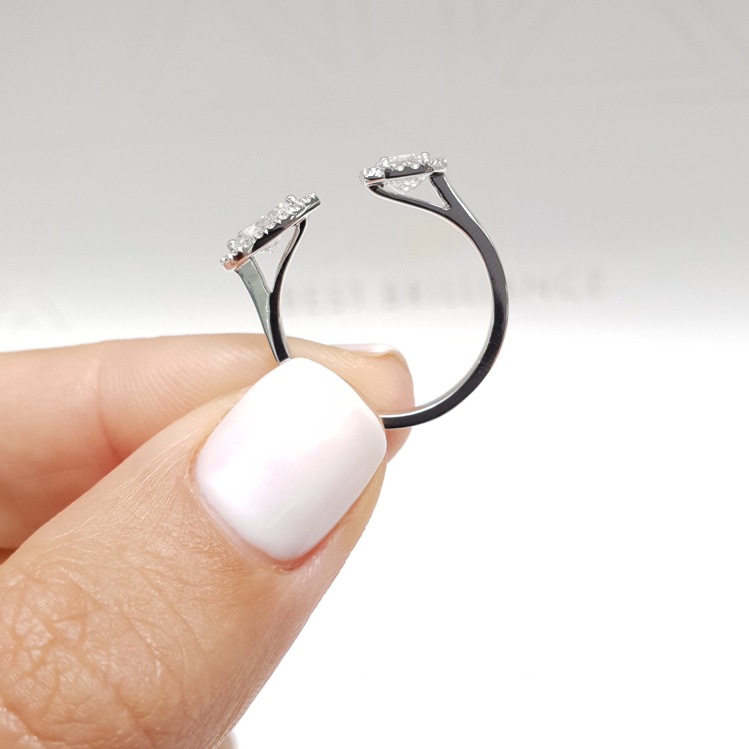 Edith Lab Grown Diamond Wedding Ring (1.2 Carat) -18K White Gold、mySite、hinf8tx79