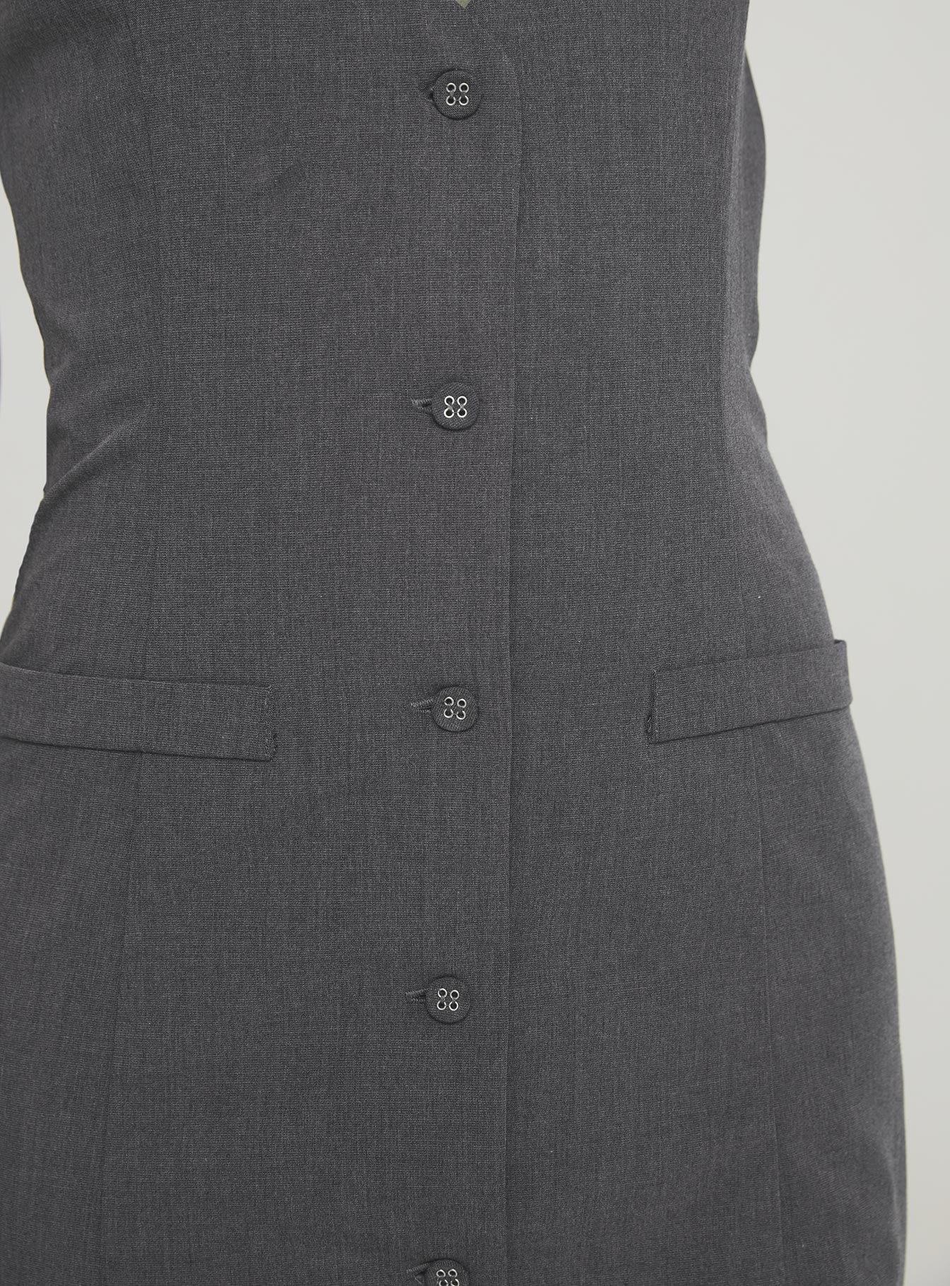 Fenny Mini Dress Grey Petite、mySite、solidvoid