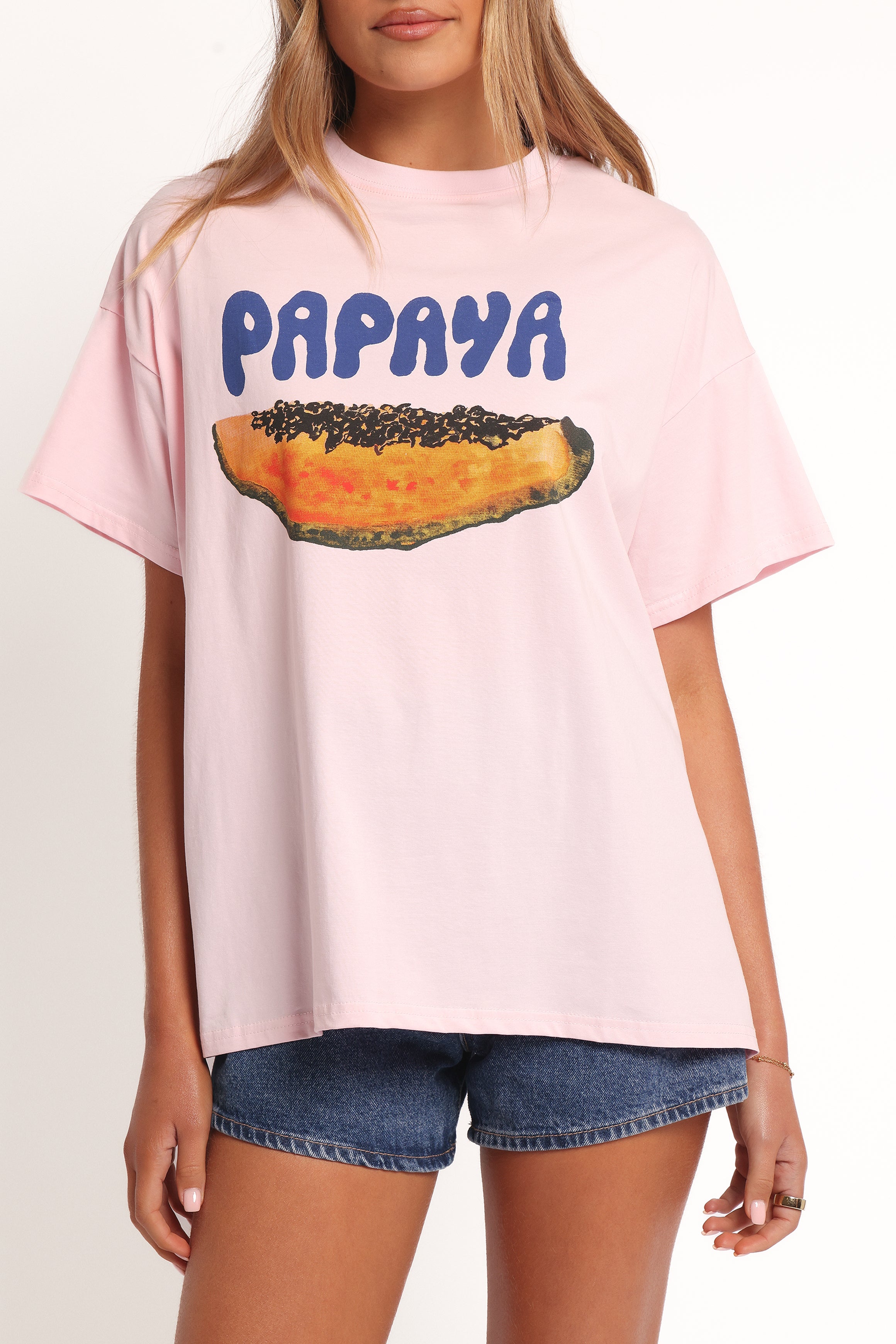  Papaya Graphic Tee - Pale Pink、mySite、sugarbowlscore