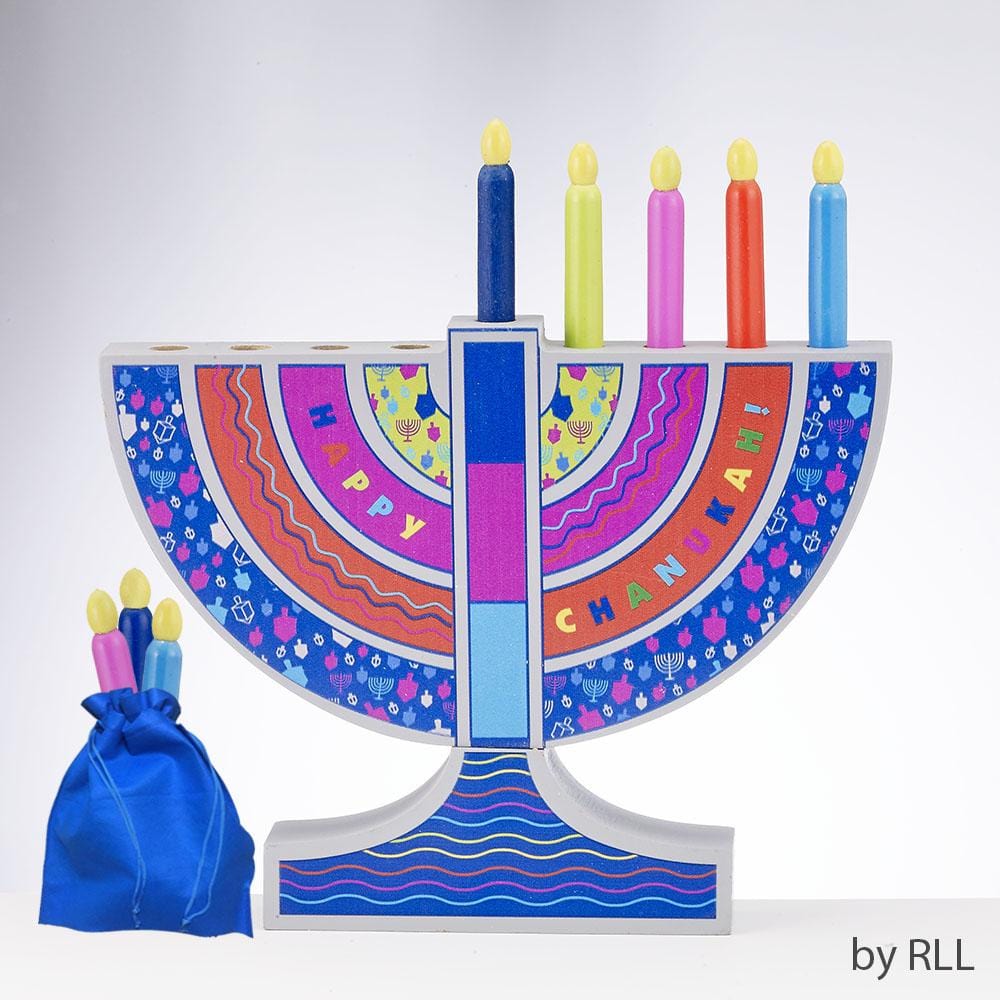 My Play Wood Menorah with Removable Wood Candles、mySite、topwebapps
